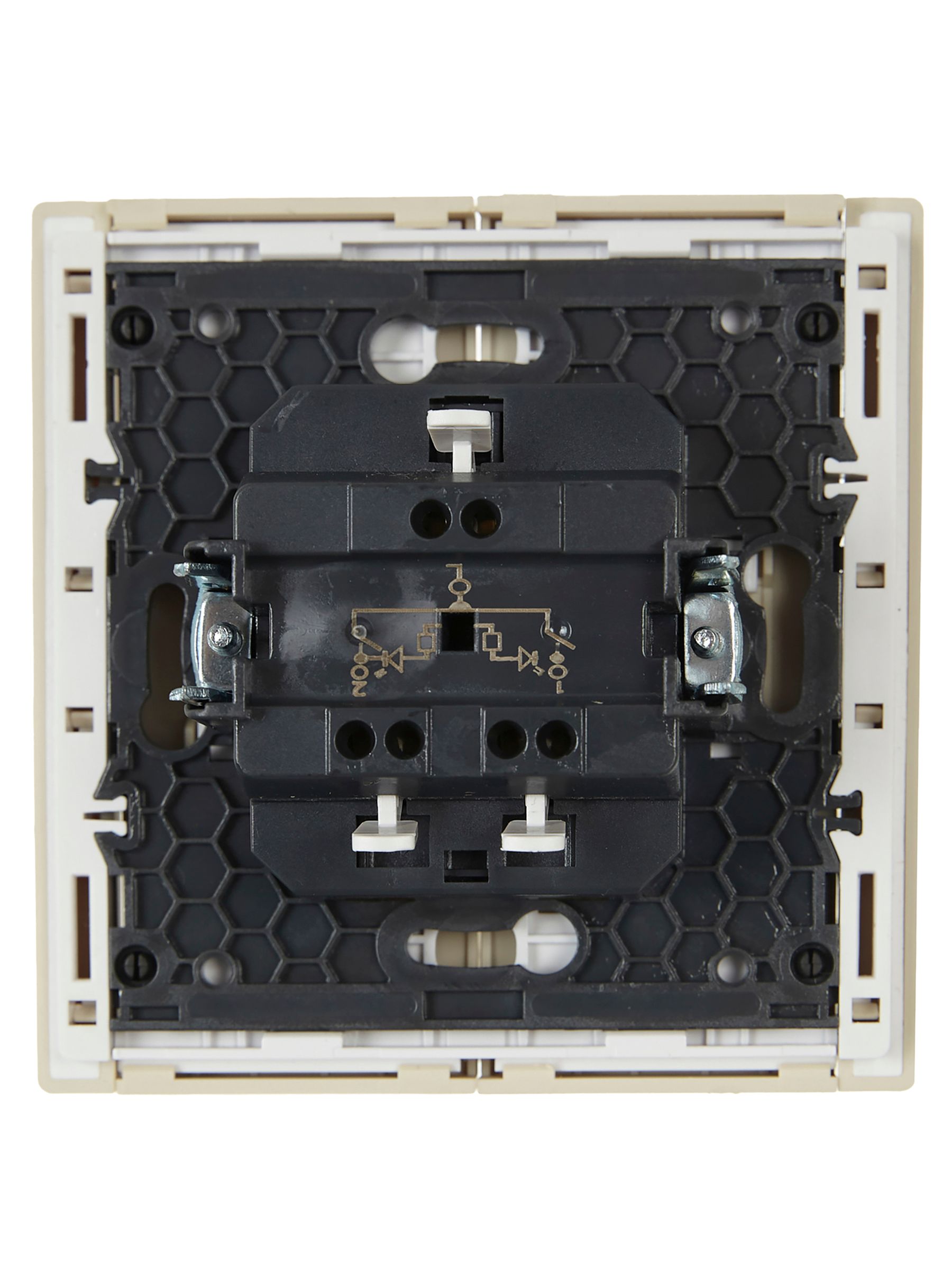             FORTE&PIANO Ажыратқыш 2 пернелі, индикациямен 10А FP406 ваниль IEK    