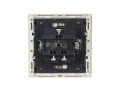             FORTE&PIANO Ажыратқыш 2 пернелі, индикациямен 10А FP406 ваниль IEK    