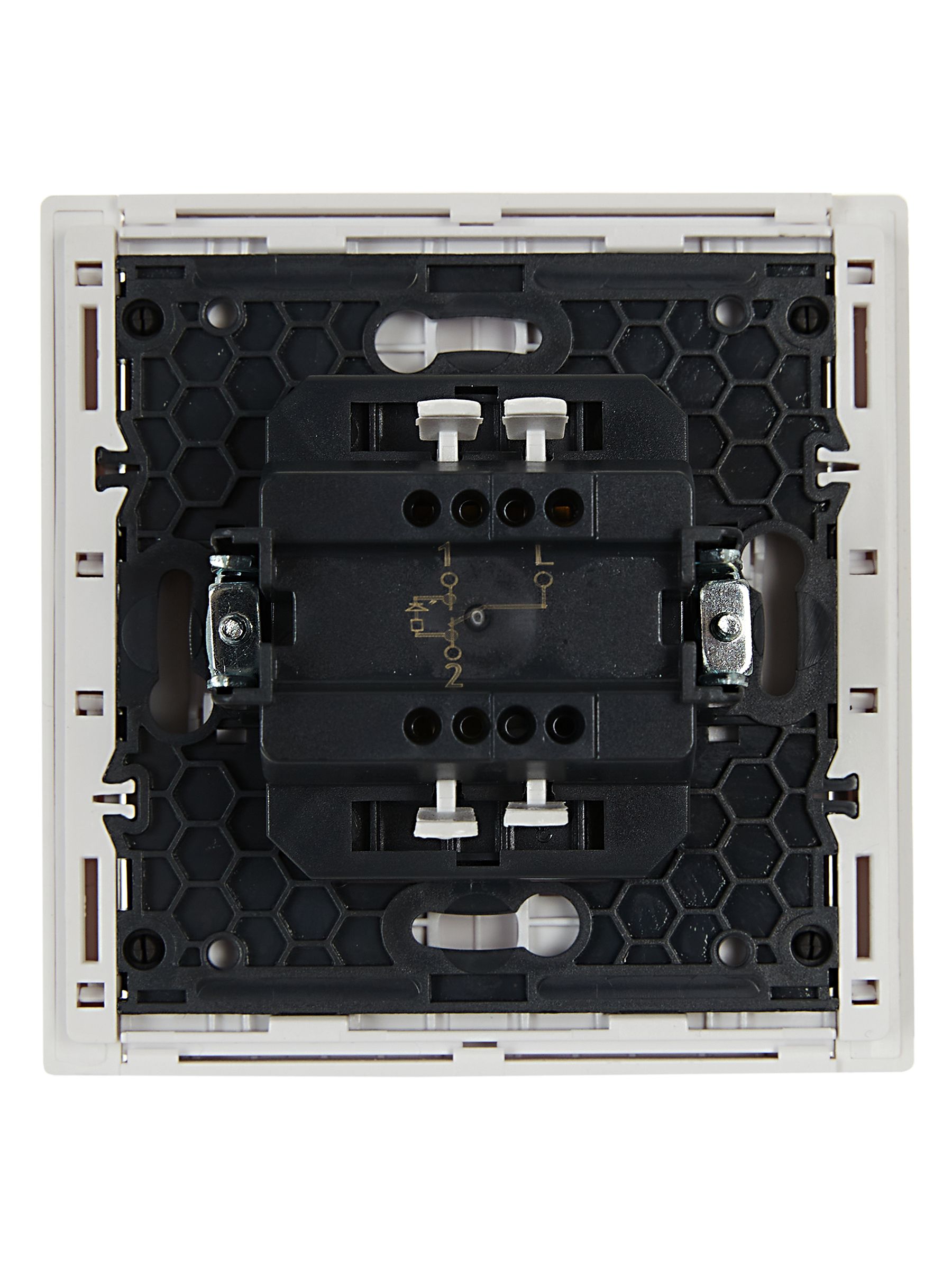             FORTE&PIANO Ажыратқыш, 1 пернелі, өтпелі, индикациямен, 10А FP204 ақ IEK    