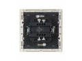             FORTE&PIANO Ажыратқыш 1 пернелі, индикациямен 10А FP402 ваниль IEK    