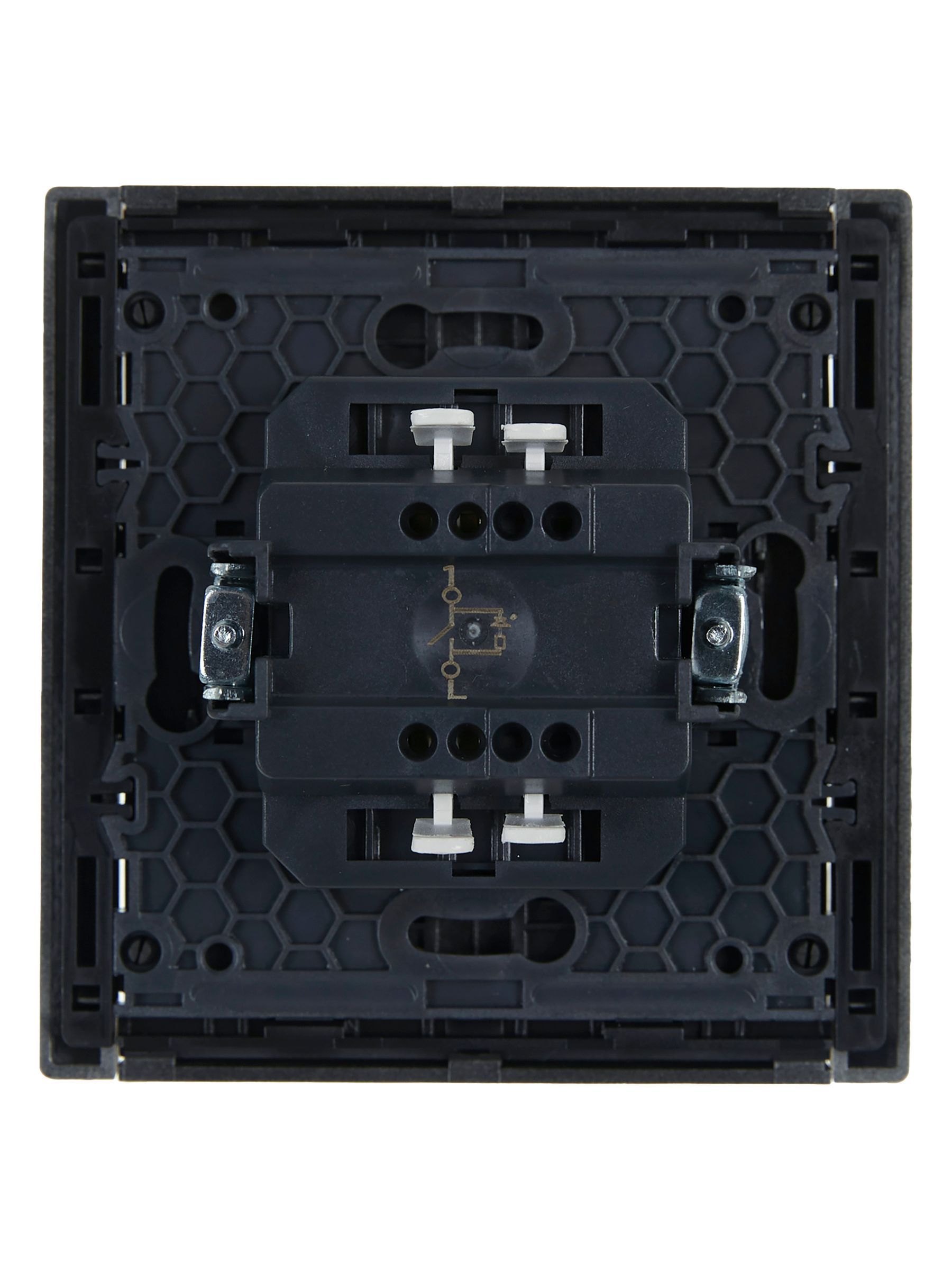             FORTE&PIANO Ажыратқыш 1 пернелі, индикациямен 10А FP502 болат IEK    