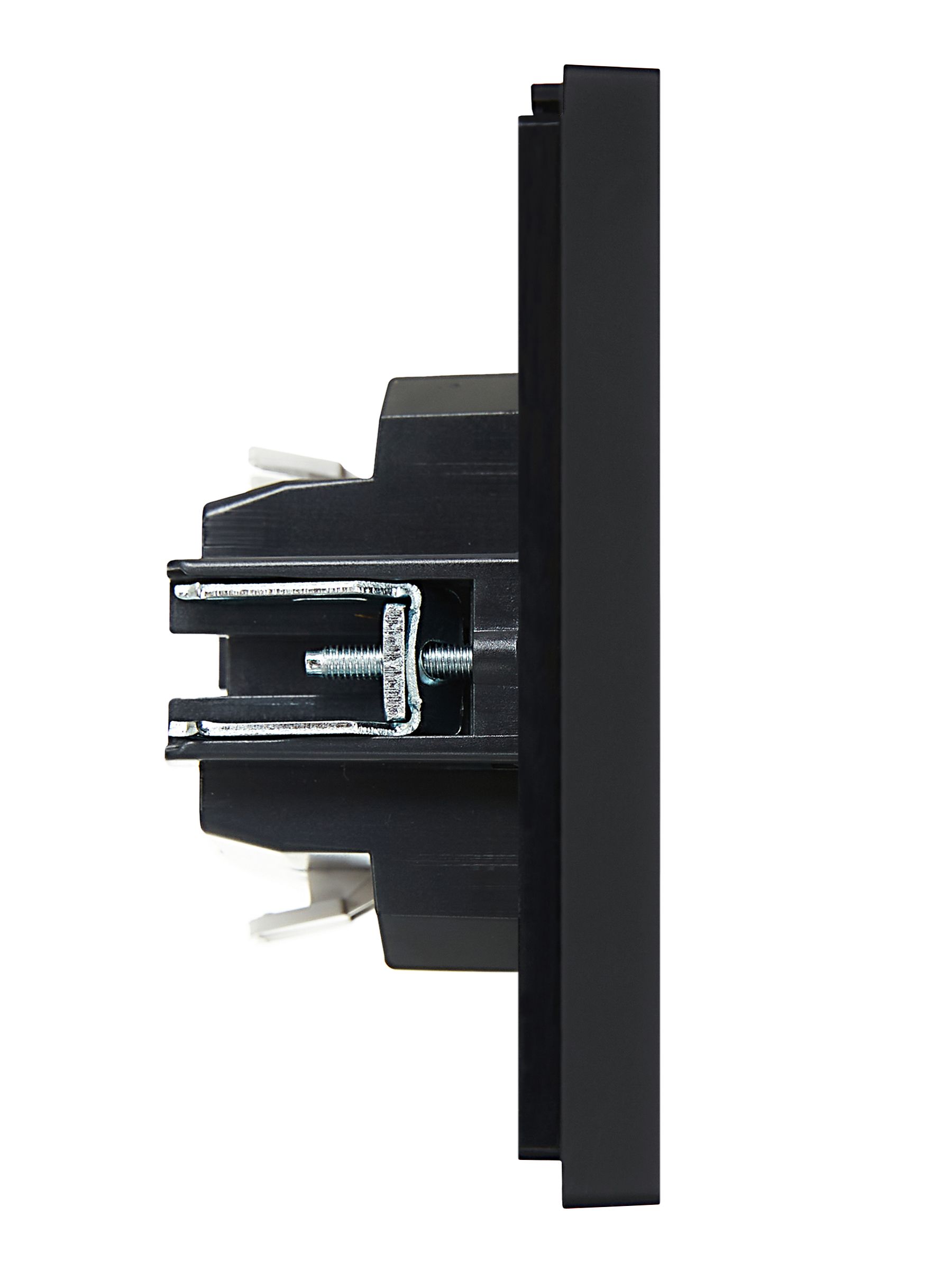             FORTE&PIANO Ажыратқыш, 1 пернелі, өтпелі, индикациямен, 10А FP104 қара IEK    