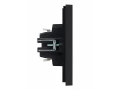             FORTE&PIANO Ажыратқыш 1 пернелі, индикациямен 10А FP102 қара IEK    
