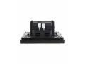             FORTE&PIANO Ажыратқыш 1 пернелі, индикациямен 10А FP102 қара IEK    