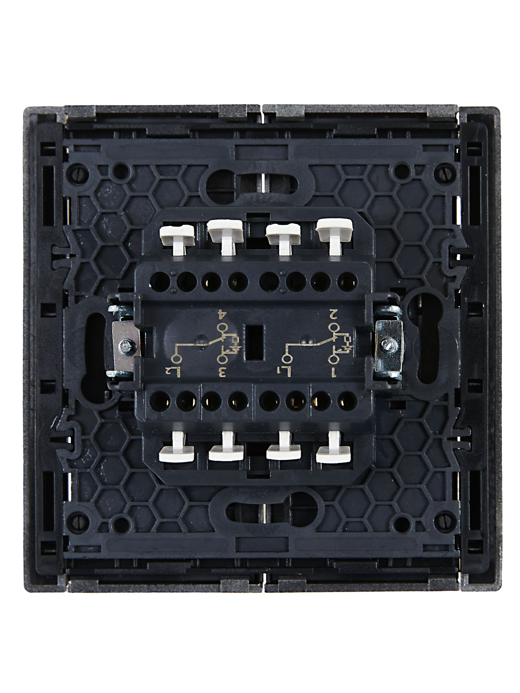             FORTE&PIANO Ажыратқыш, 2 пернелі, өтпелі, индикациямен, 10А FP508 болат IEK    