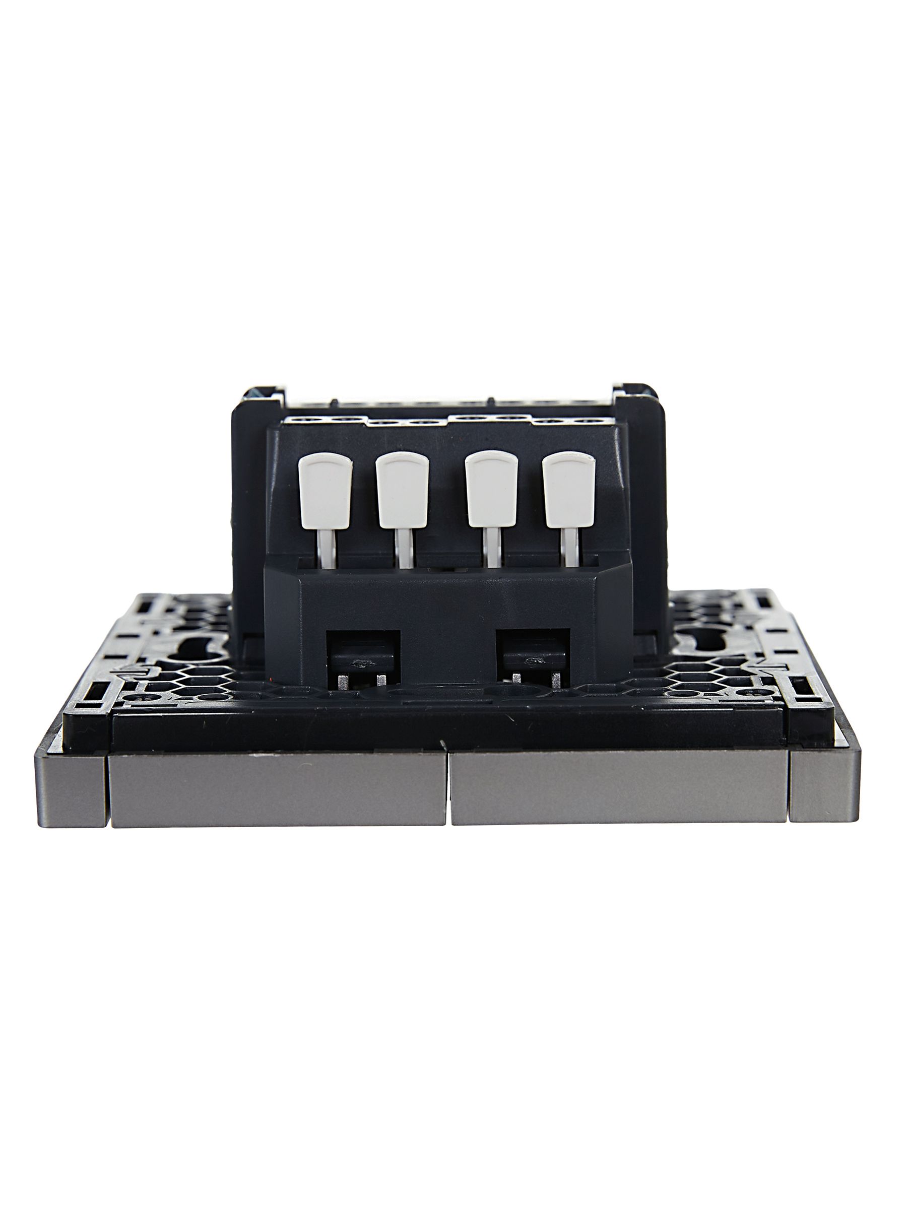             FORTE&PIANO Ажыратқыш, 2 пернелі, өтпелі, индикациямен, 10А FP508 болат IEK    