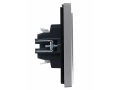             FORTE&PIANO Ажыратқыш, 2 пернелі, өтпелі, индикациямен, 10А FP508 болат IEK    