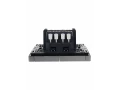             FORTE&PIANO Ажыратқыш, 2 пернелі, өтпелі, индикациямен, 10А FP508 болат IEK    