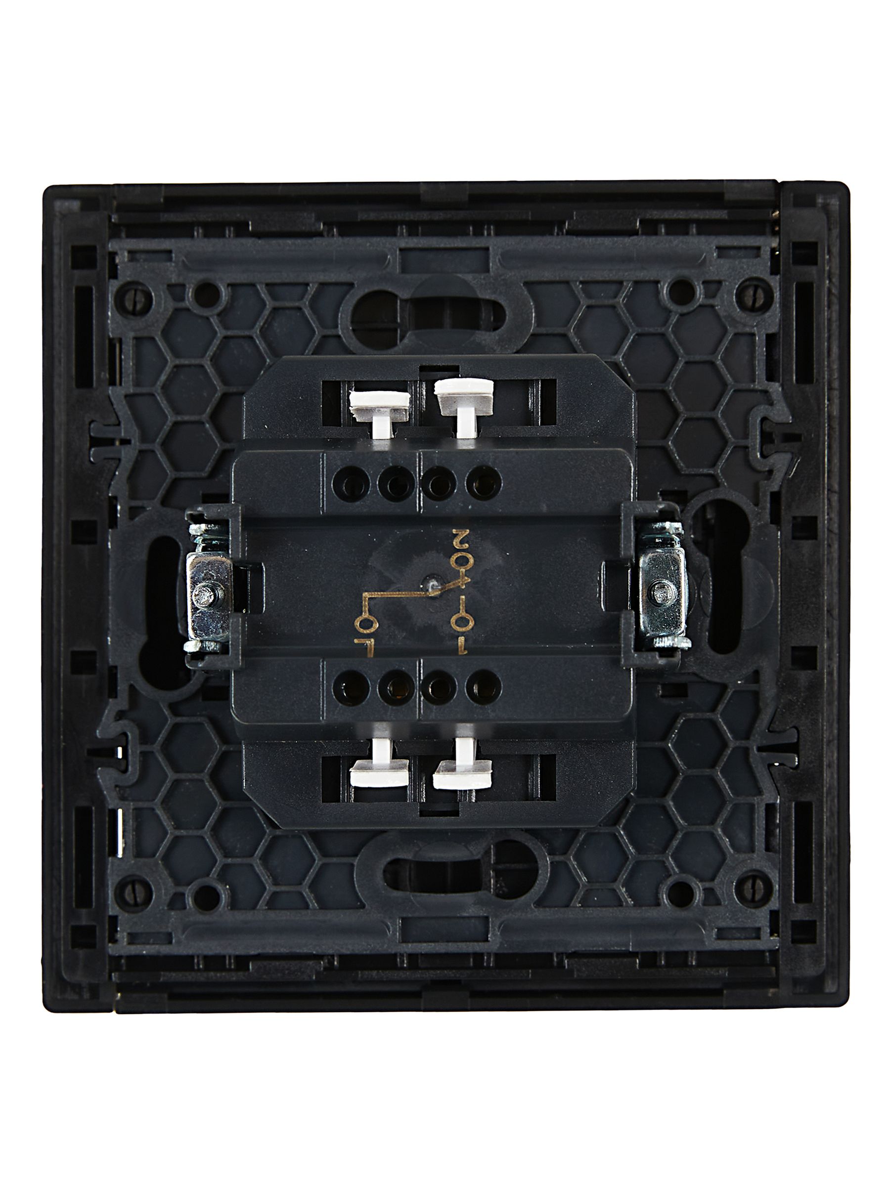             FORTE&PIANO Ажыратқыш 1 пернелі, өтпелі 10А FP103 қара ИЭК    