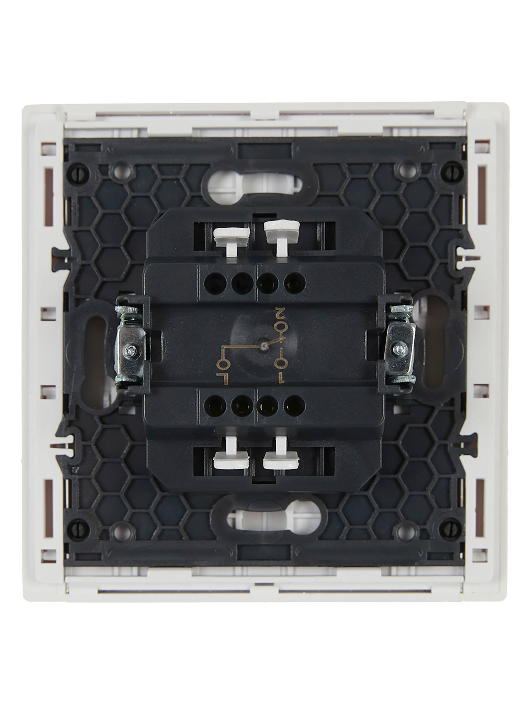             FORTE&PIANO Ажыратқыш 1 пернелі, өтпелі 10А FP203 ақ ИЭК    