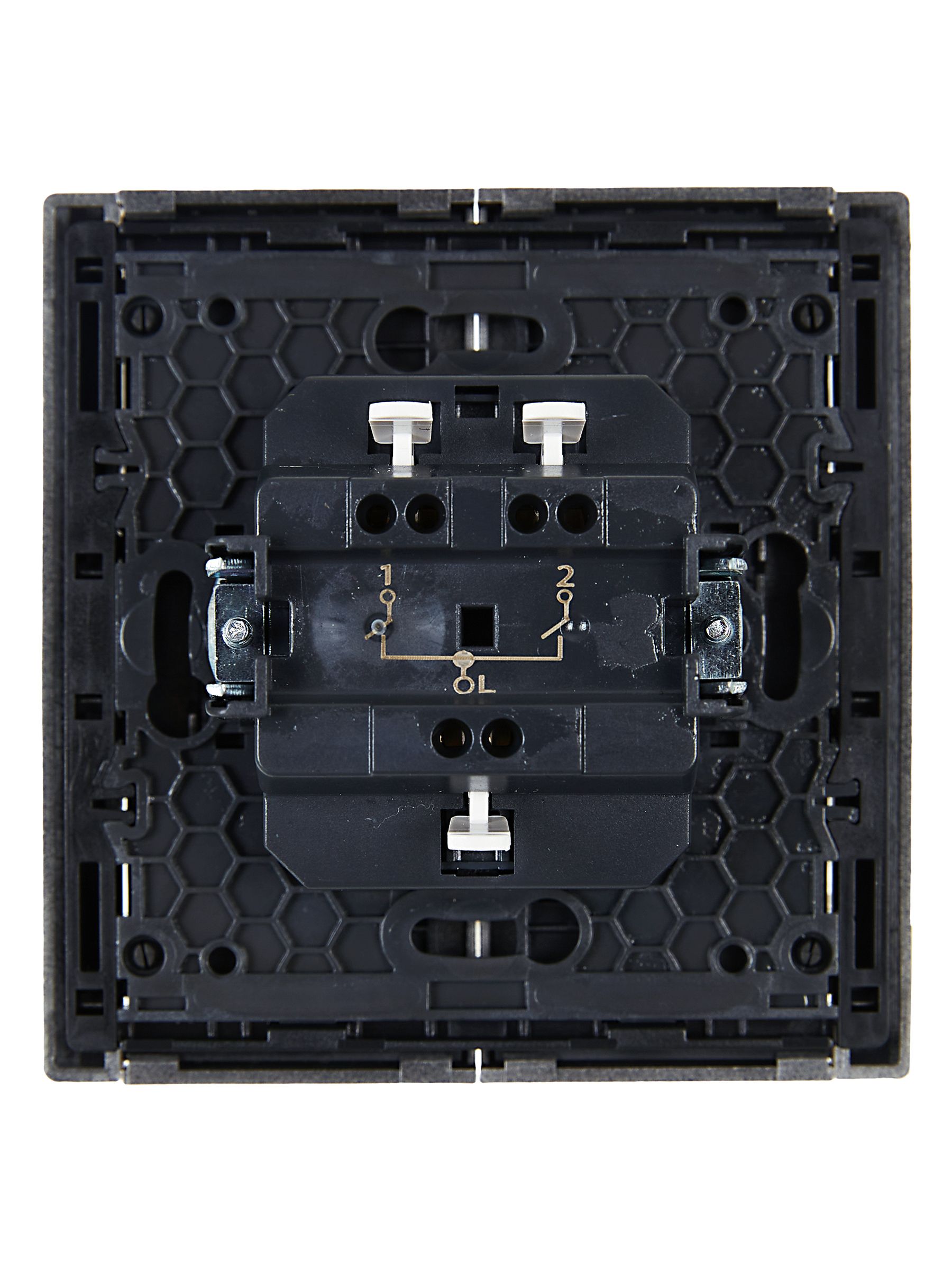             FORTE&PIANO Ажыратқыш 2 пернелі 10А FP505 болат ИЭК    