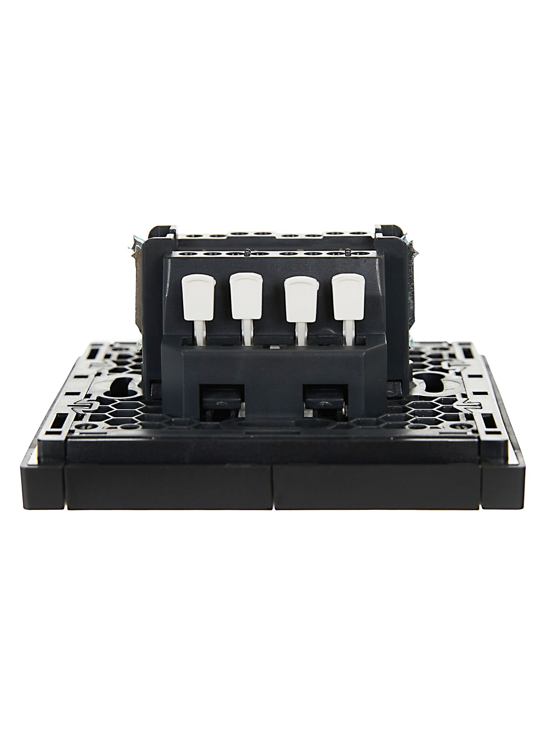             FORTE&PIANO Ажыратқыш 2 пернелі, өтпелі 10А FP107 қара ИЭК    