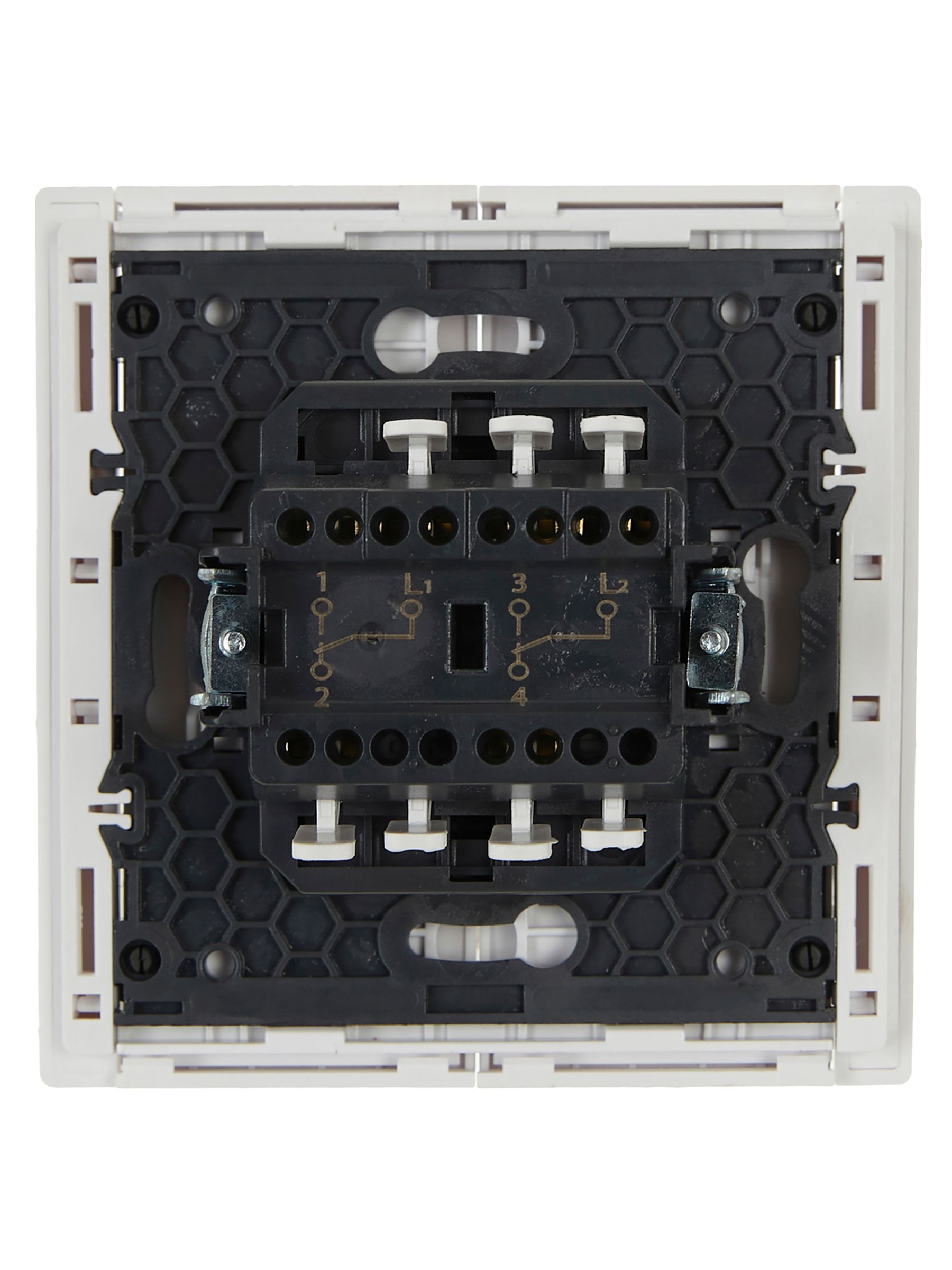             FORTE&PIANO Ажыратқыш 2 пернелі, өтпелі 10А FP207 ақ ИЭК    