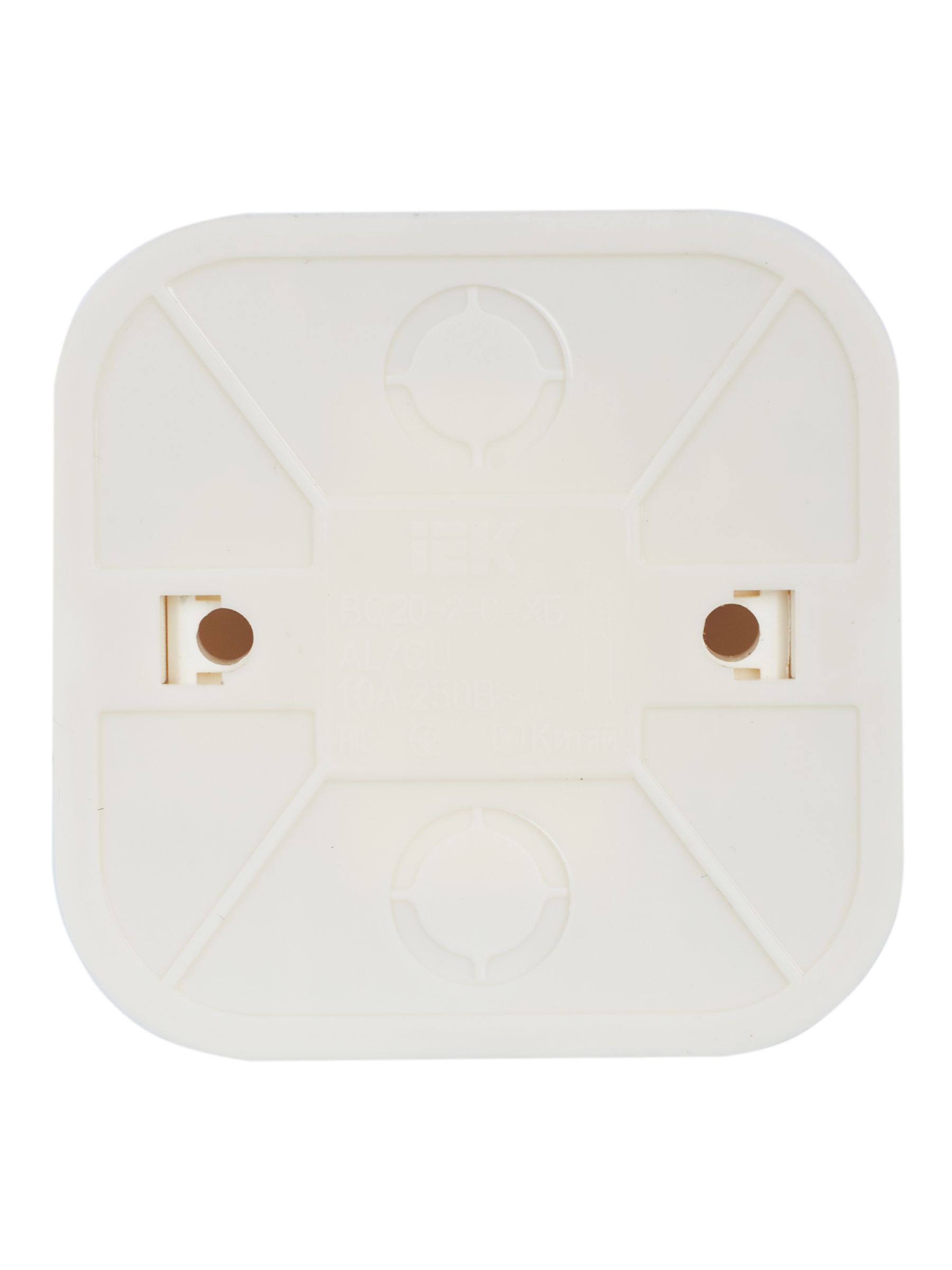             GLORY Ажыратқыш, 2 пернелі, ашық орнатуға арналған 10А ВС20-2-0-ХБ ақ IEK    