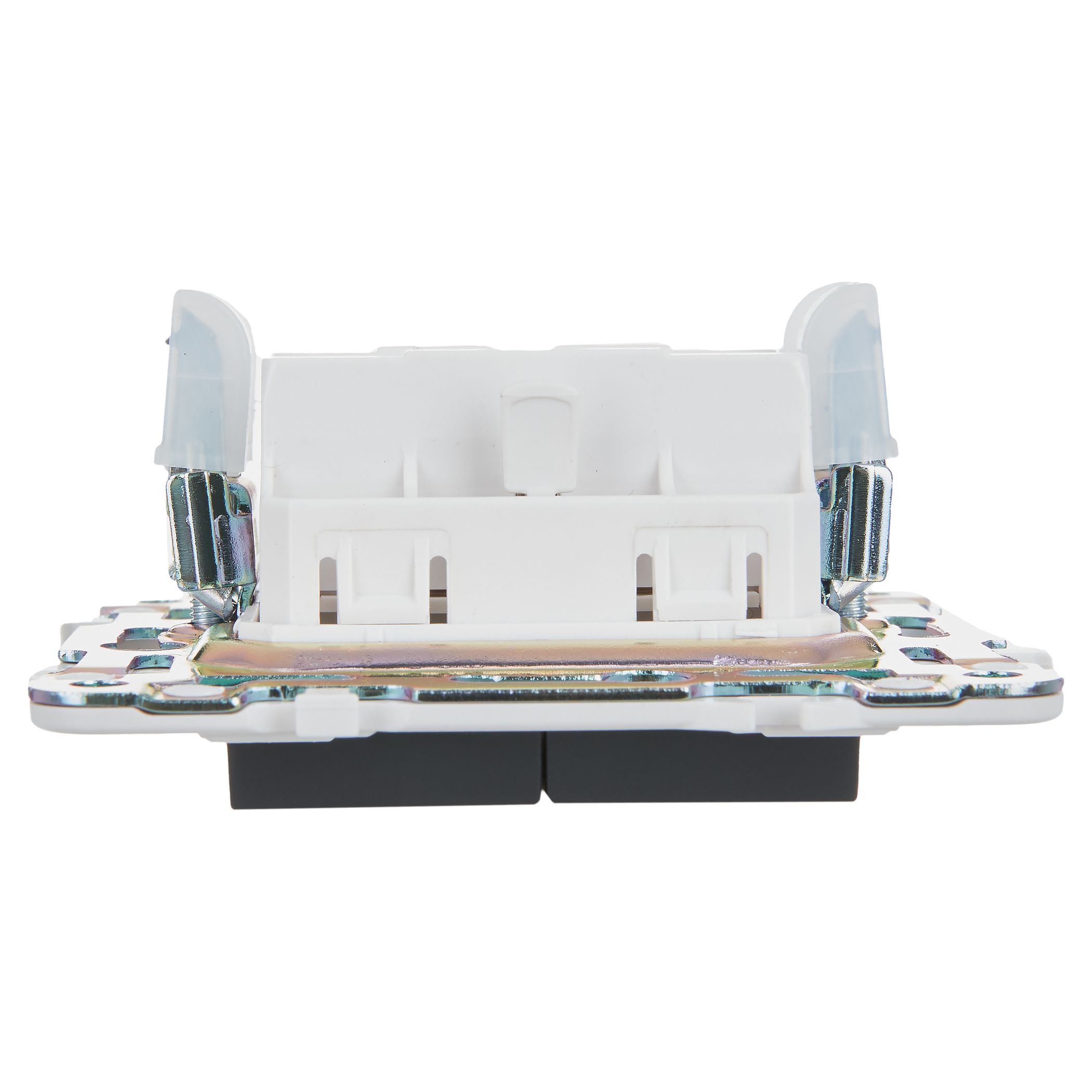             SKANDY Ажыратқыш 2 пернелі, индикациямен 10А SK-V09G графит IEK    