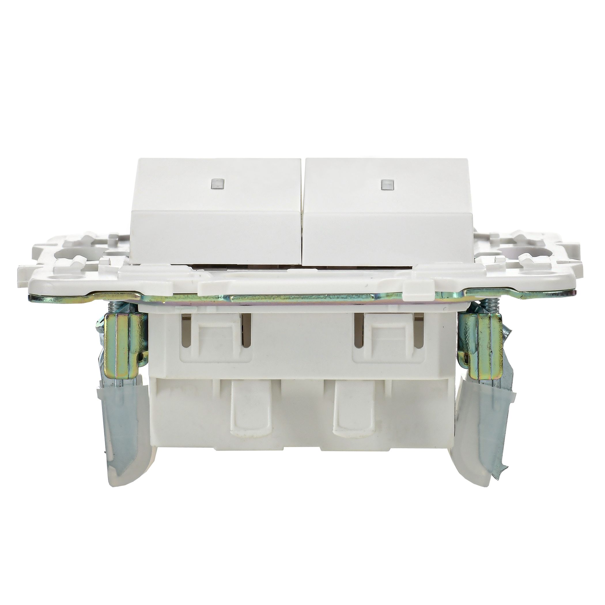             SKANDY Ажыратқыш 2 пернелі, индикациямен 10А SK-V09W арктикалық ақ IEK    