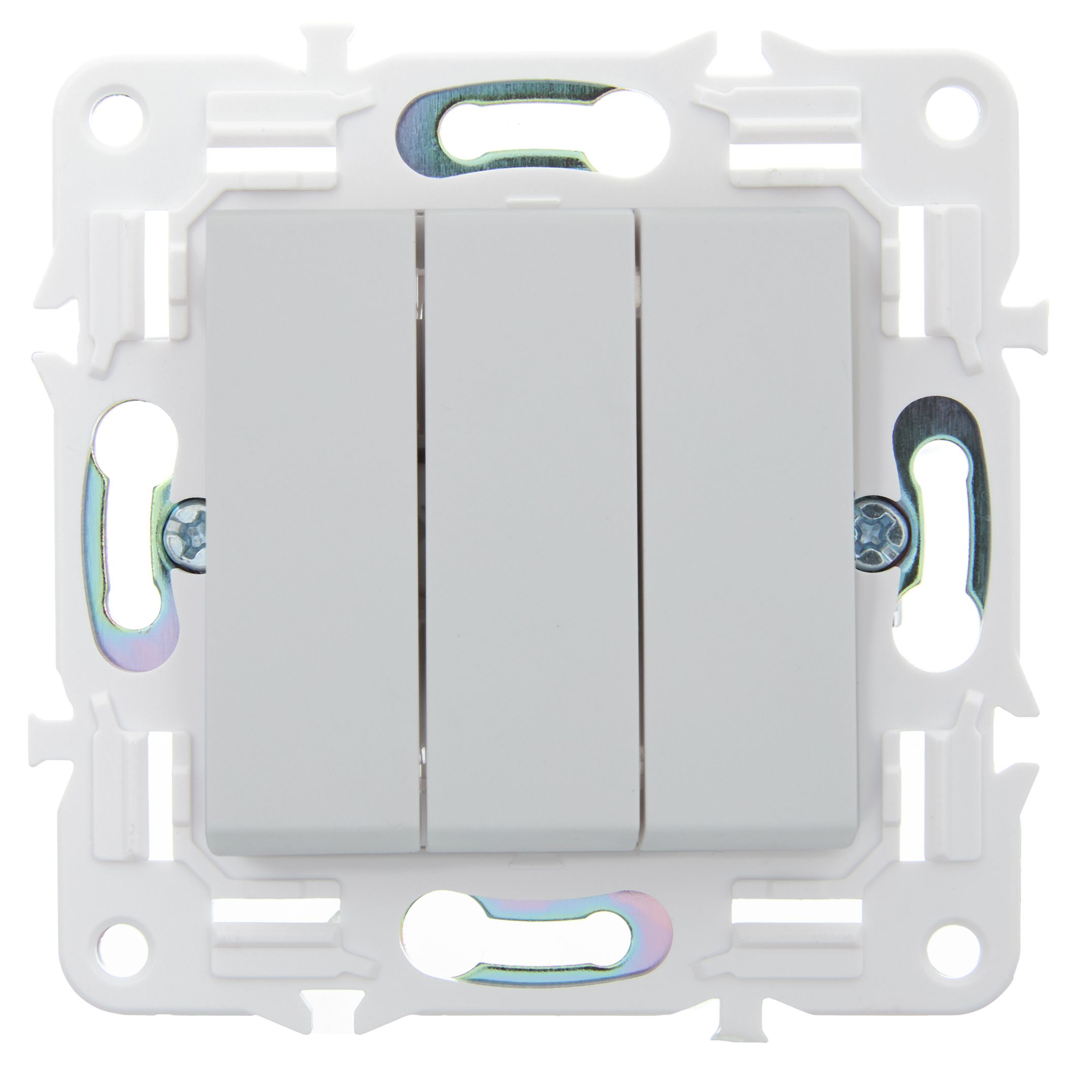             SKANDY Ажыратқыш 3 пернелі 10А SK-V11W арктикалық ақ IEK    