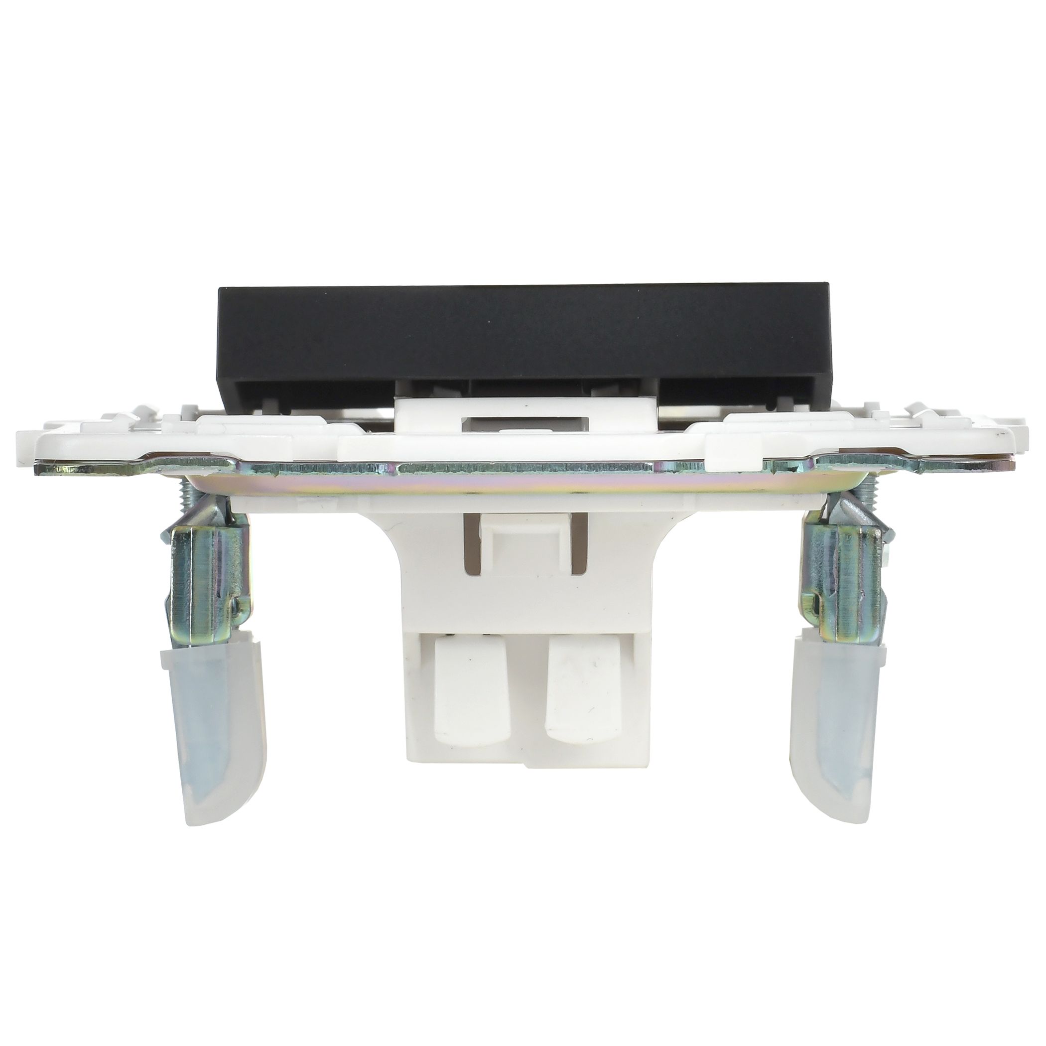             SKANDY Ажыратқыш, 1 пернелі, өтпелі, индикациямен, 10А SK-V08Bl қара IEK    