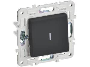 SKANDY Выключатель 1-клавишный с индикацией 10А SK-V07G графит IEK