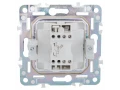             SKANDY Ажыратқыш 1 пернелі, индикациямен 10А SK-V07G графит IEK    