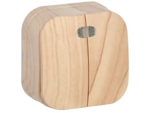 GLORY Выключатель 2-клавишный для открытой установки с индикацией 10А ВС20-2-1-ХС сосна IEK