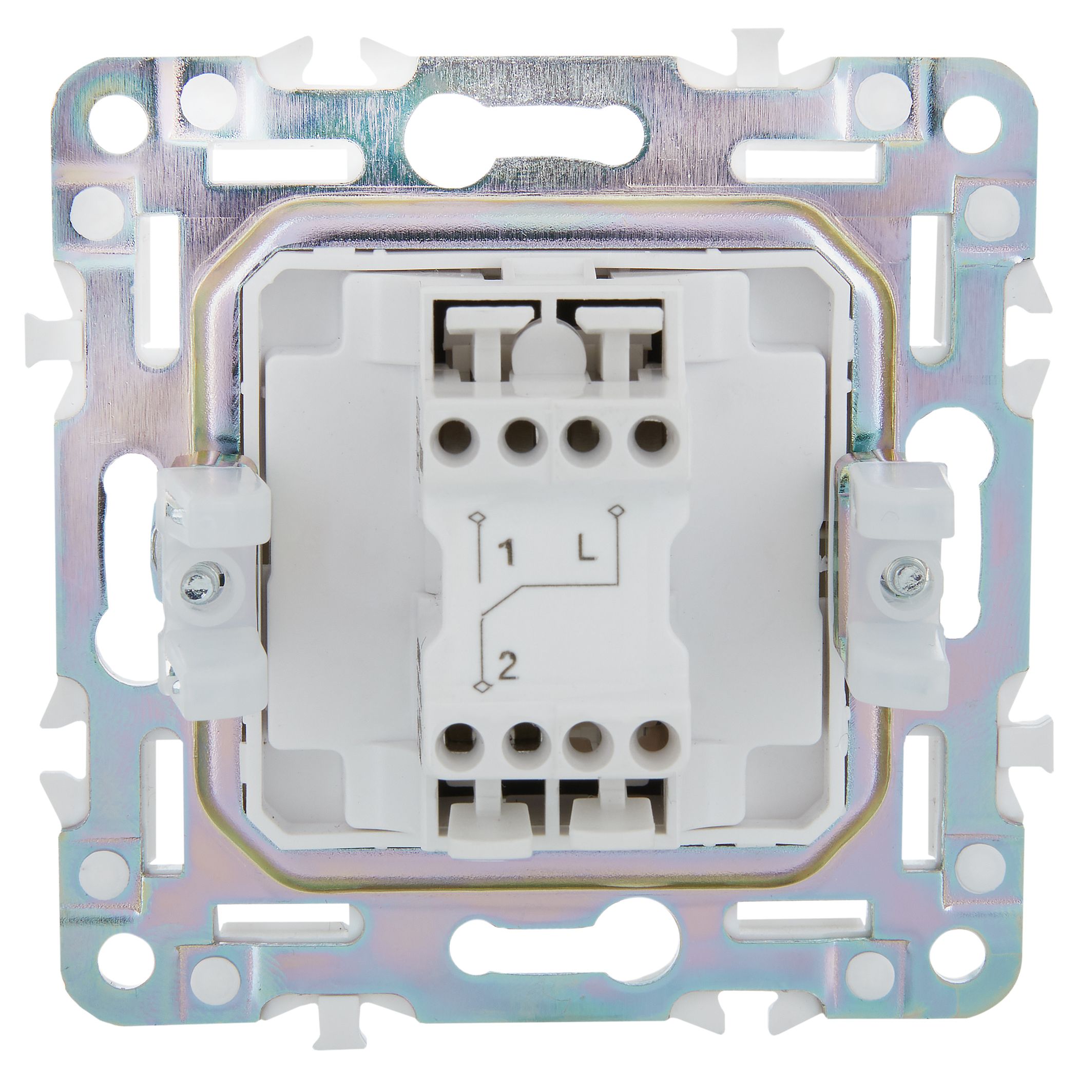             SKANDY Ажыратқыш 1 пернелі, өтпелі 10А SK-V02G графит IEK    