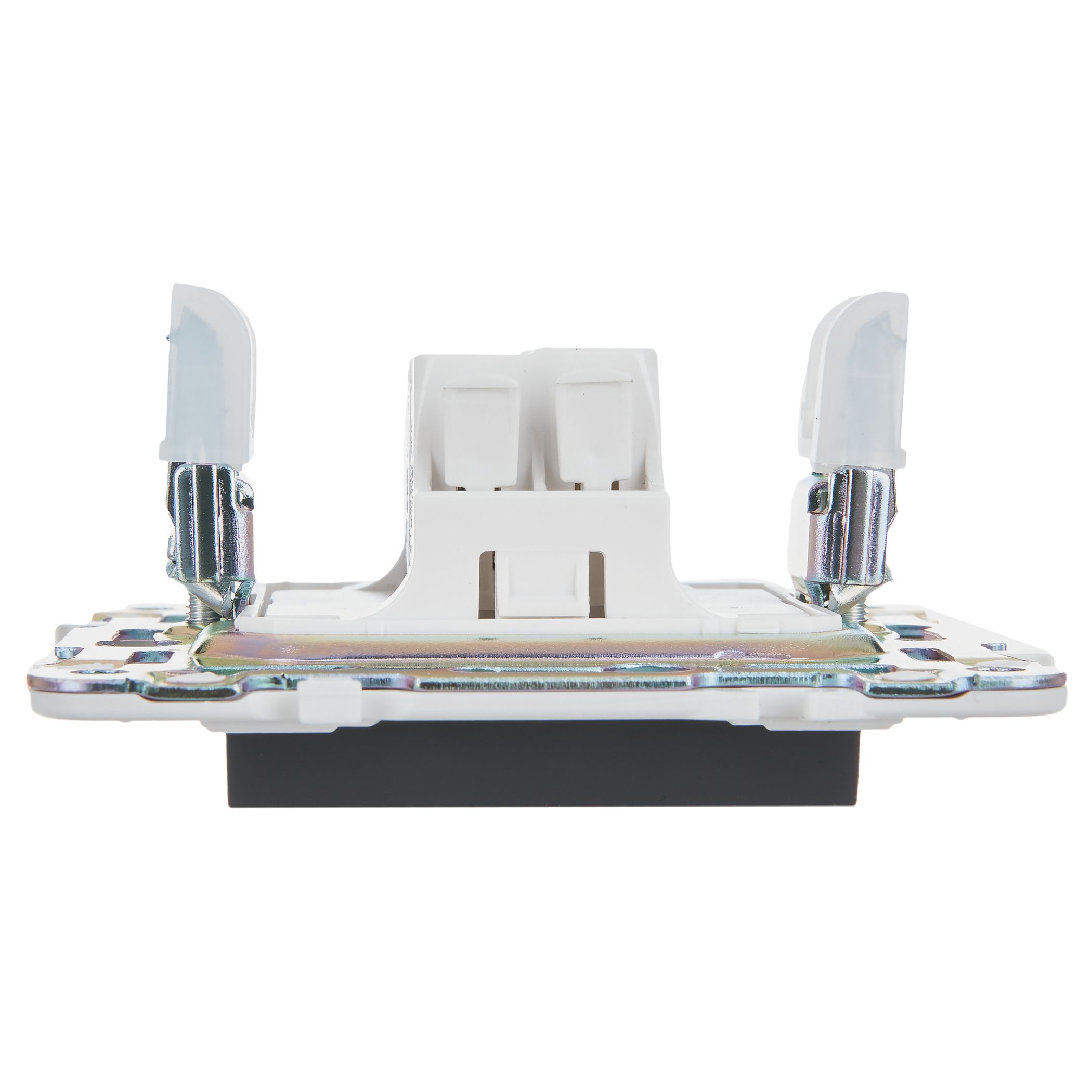             SKANDY Ажыратқыш 1 пернелі, өтпелі 10А SK-V02G графит IEK    