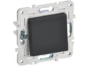 SKANDY Выключатель 1-клавишный проходной 10А SK-V02G графит IEK