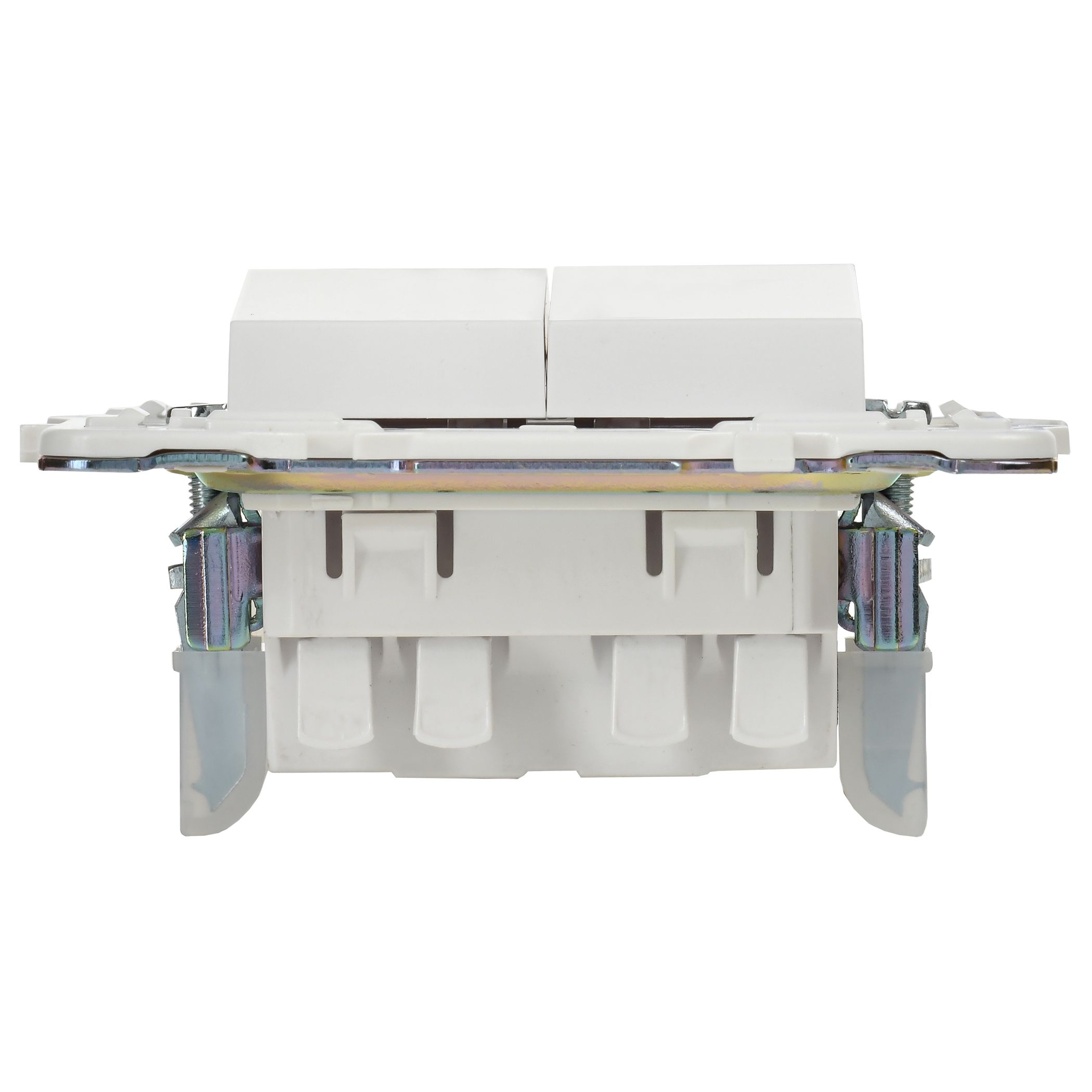             SKANDY Ажыратқыш 2 пернелі, өтпелі 10А SK-V05W арктикалық ақ IEK    