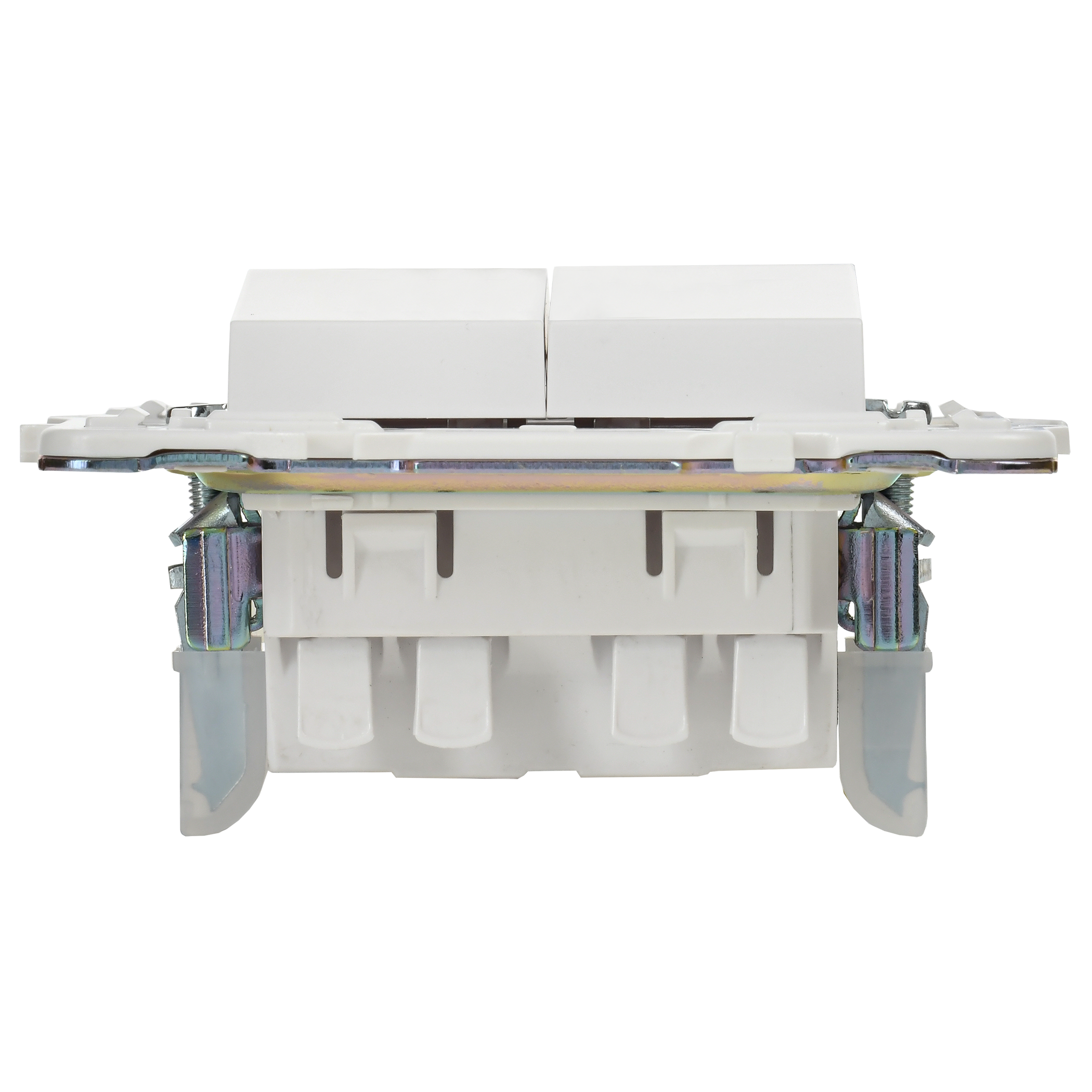             SKANDY Ажыратқыш 2 пернелі, өтпелі 10А SK-V05W арктикалық ақ IEK    