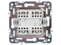             SKANDY Ажыратқыш 2 пернелі, өтпелі 10А SK-V05W арктикалық ақ IEK    