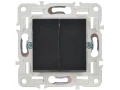             SKANDY Ажыратқыш 2 пернелі 10А SK-V04Bl қара IEK    
