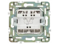             SKANDY Ажыратқыш 2 пернелі 10А SK-V04Bl қара IEK    