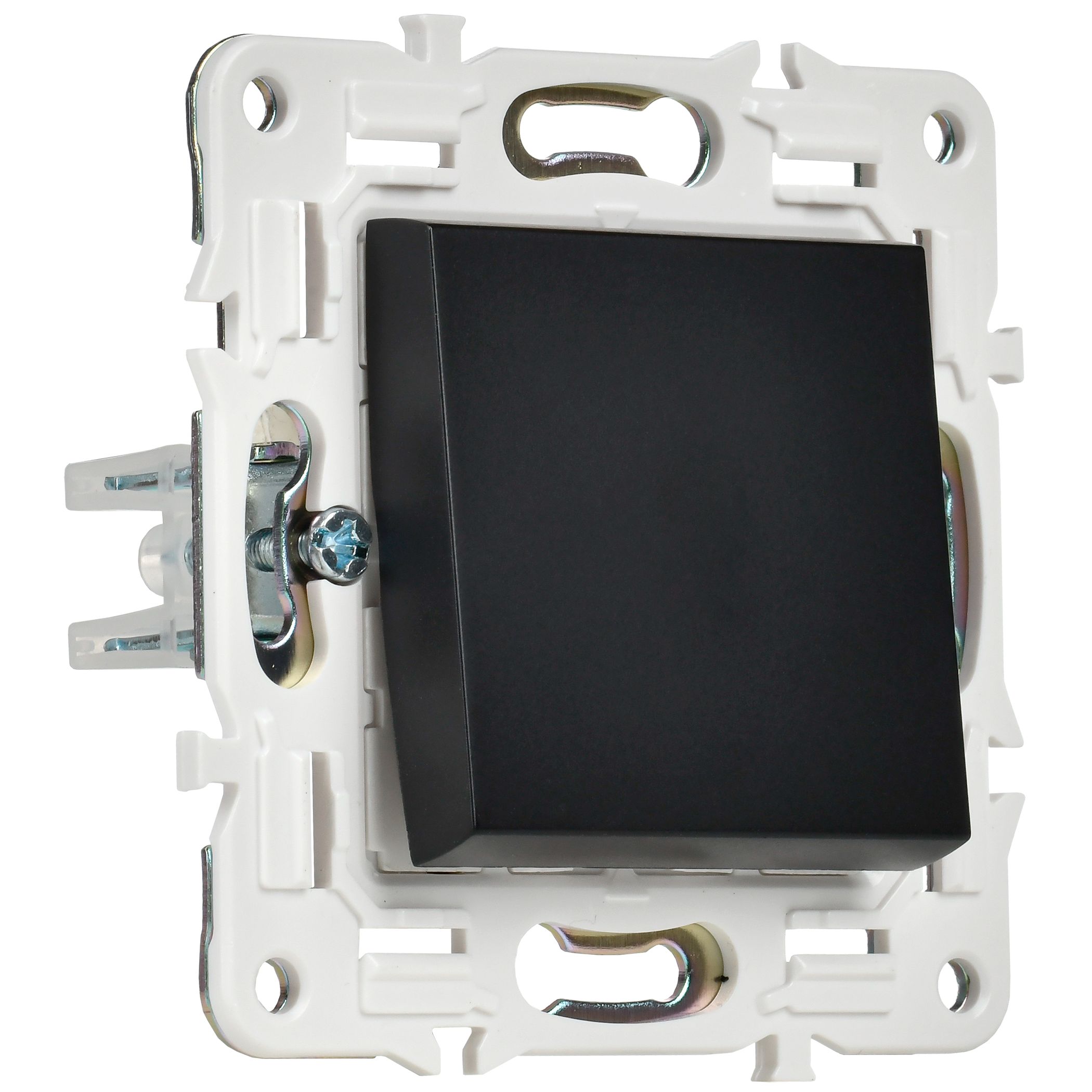             SKANDY Ажыратқыш 1 пернелі 10А SK-V01Bl қара IEK    