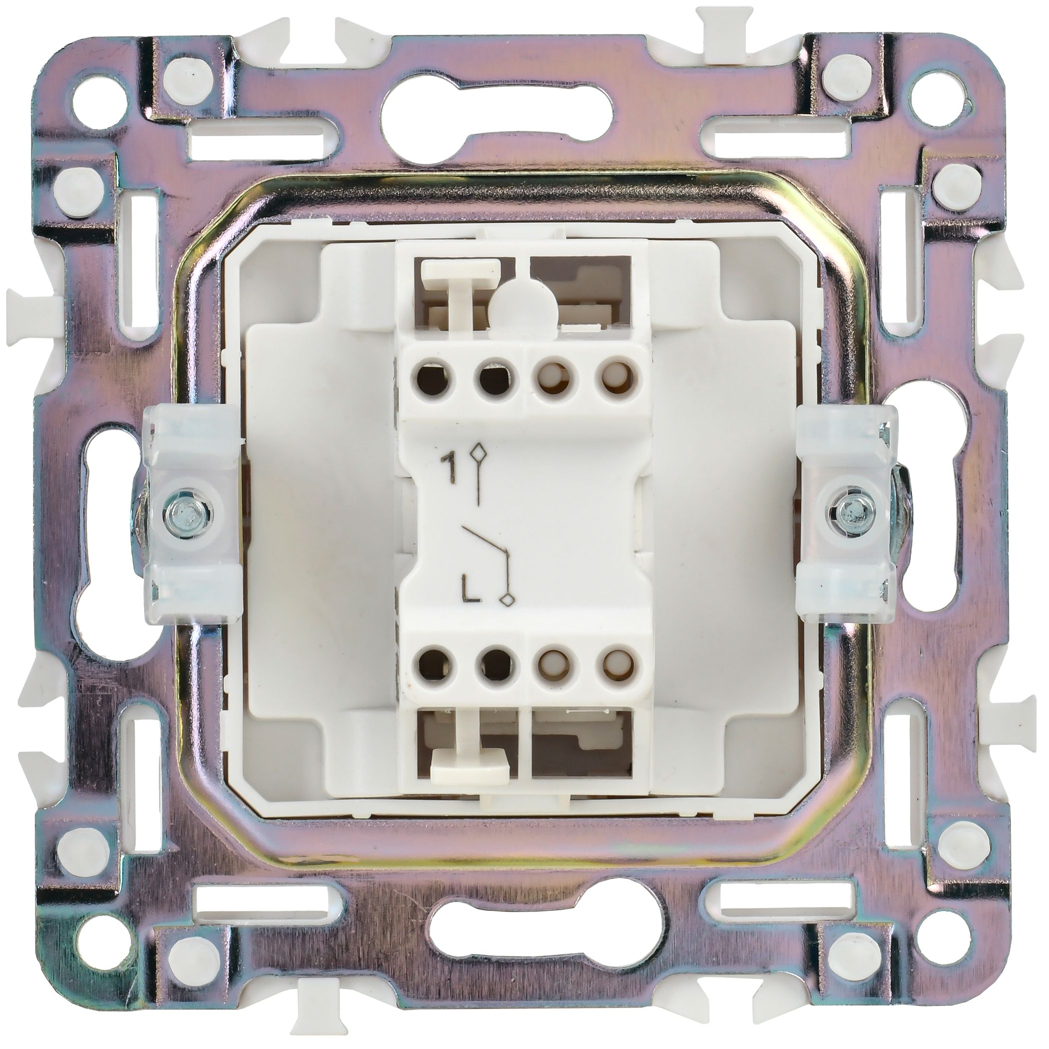             SKANDY Ажыратқыш 1 пернелі 10А SK-V01Bl қара IEK    