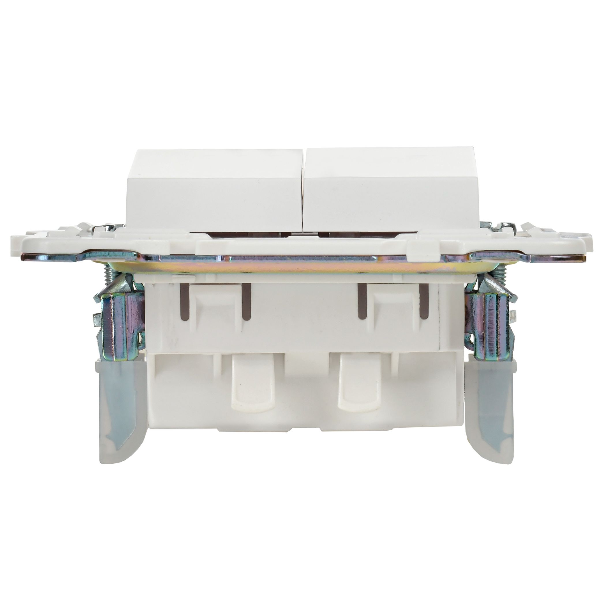             SKANDY Ажыратқыш 2 пернелі 10А SK-V04W арктикалық ақ IEK    