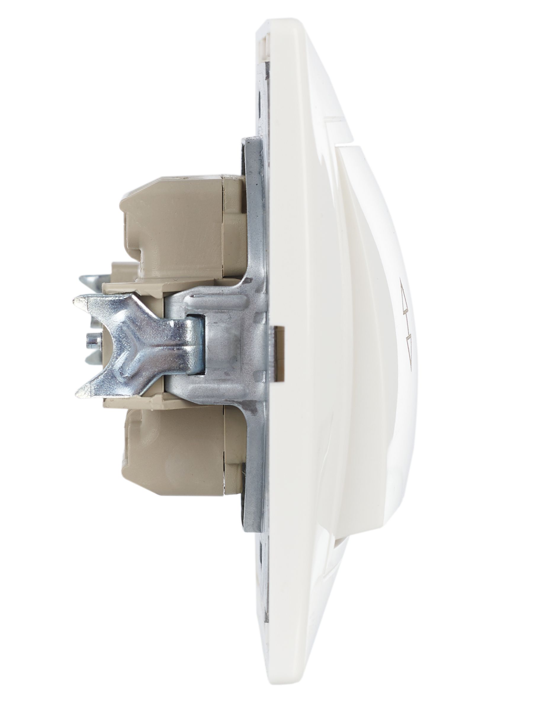             KVARTA Ажыратқыш 2 пернелі, өтпелі 10А ВСп10-2-0-КБ ақ IEK    