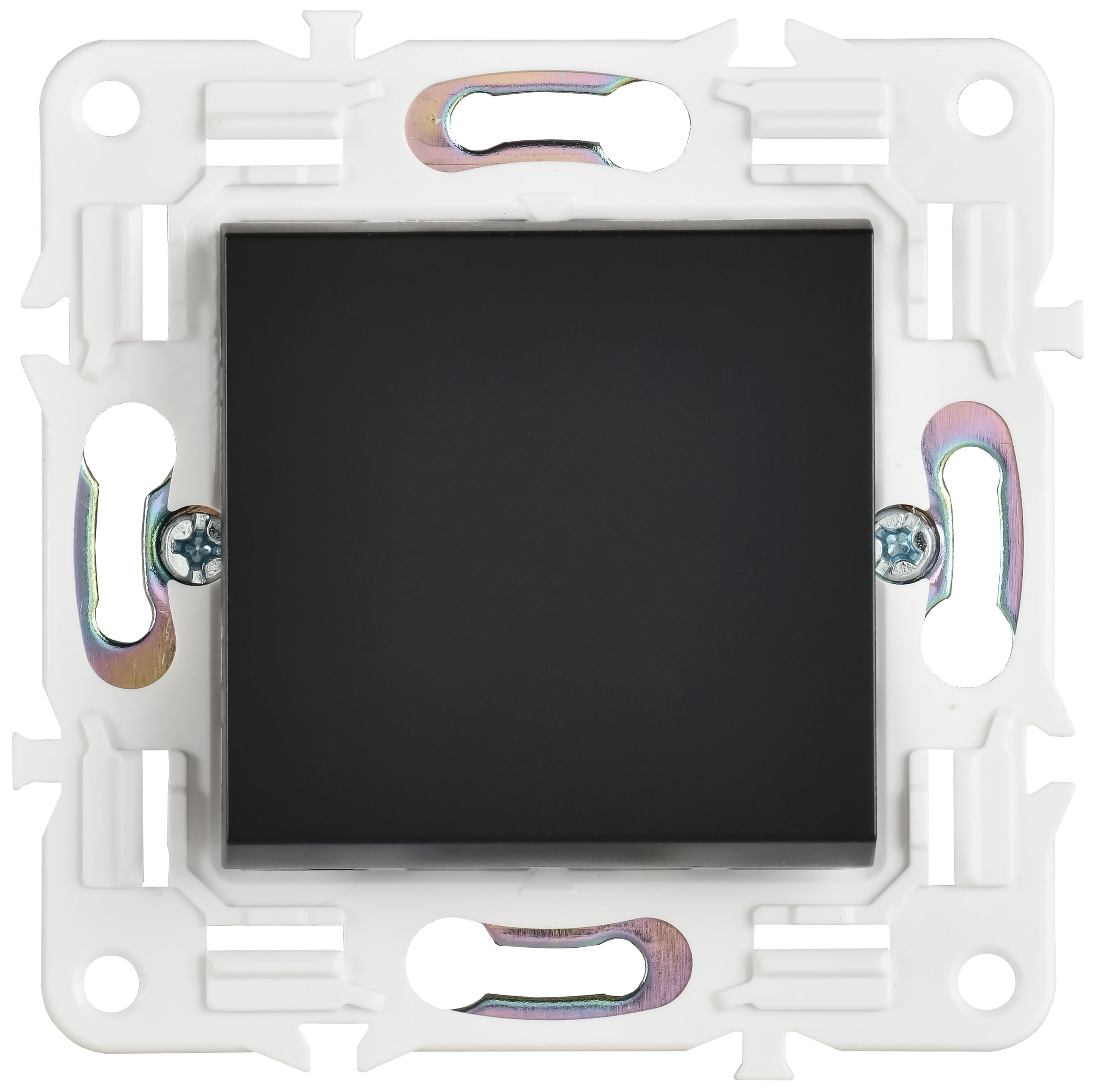             SKANDY Ажыратқыш 1 пернелі, өтпелі 10А SK-V02Bl қара IEK    