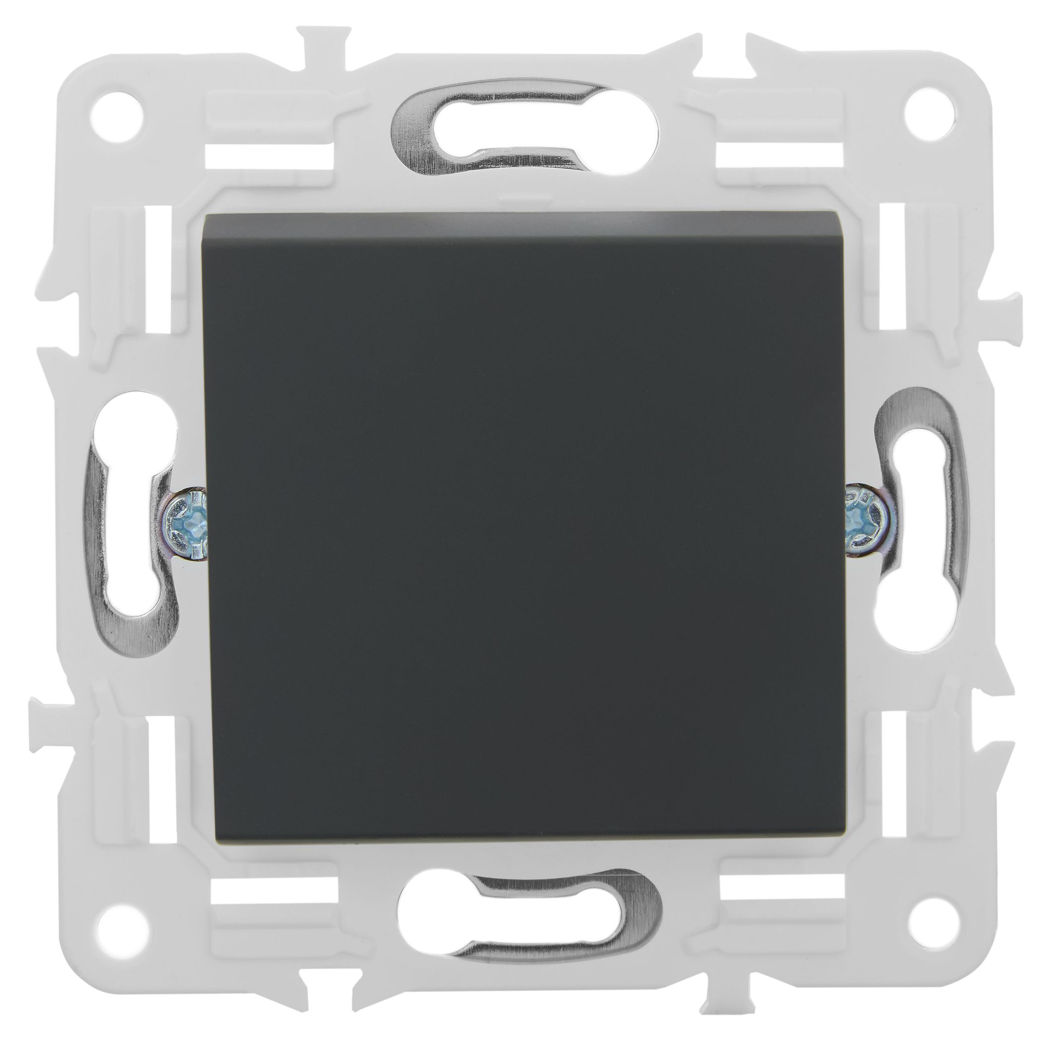             SKANDY Ажыратқыш 1 пернелі, айқара 10А SK-V03G графит IEK    