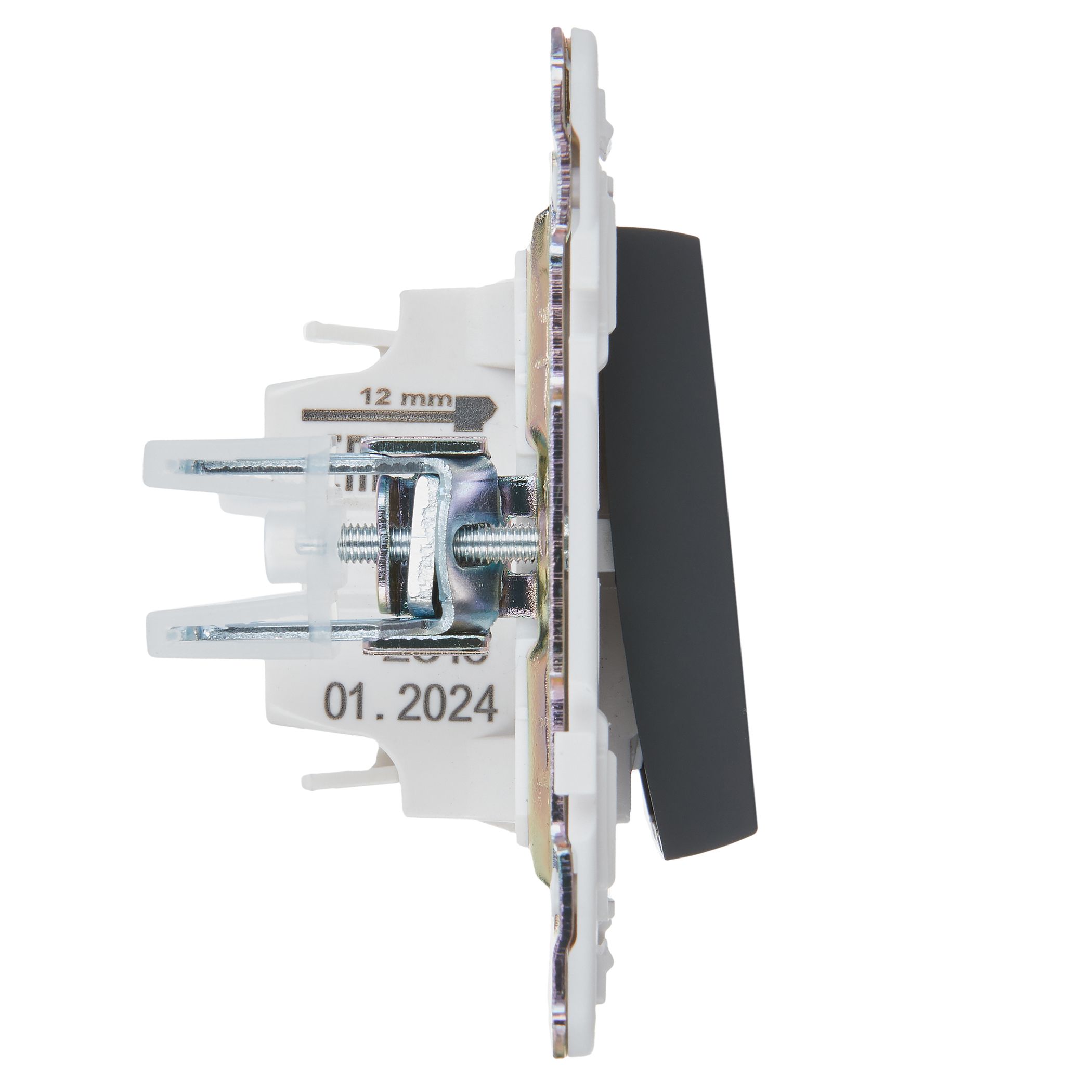             SKANDY Ажыратқыш 1 пернелі 10А SK-V01G графит IEK    