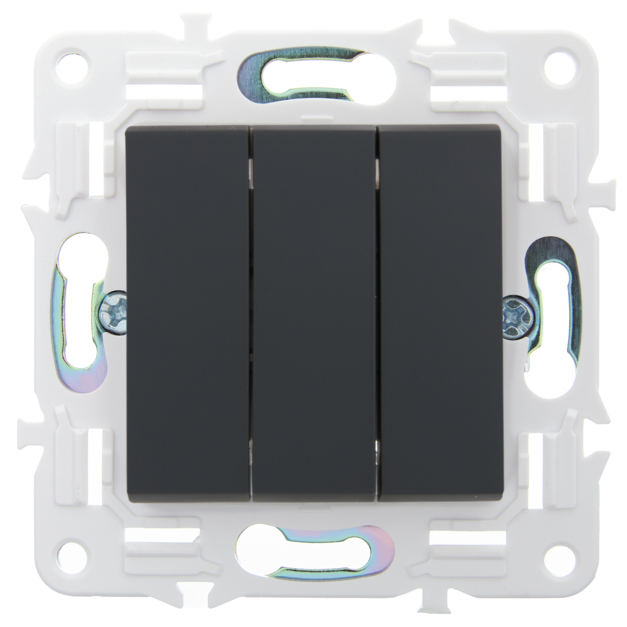            SKANDY Ажыратқыш 3 пернелі 10А SK-V11G графит IEK    