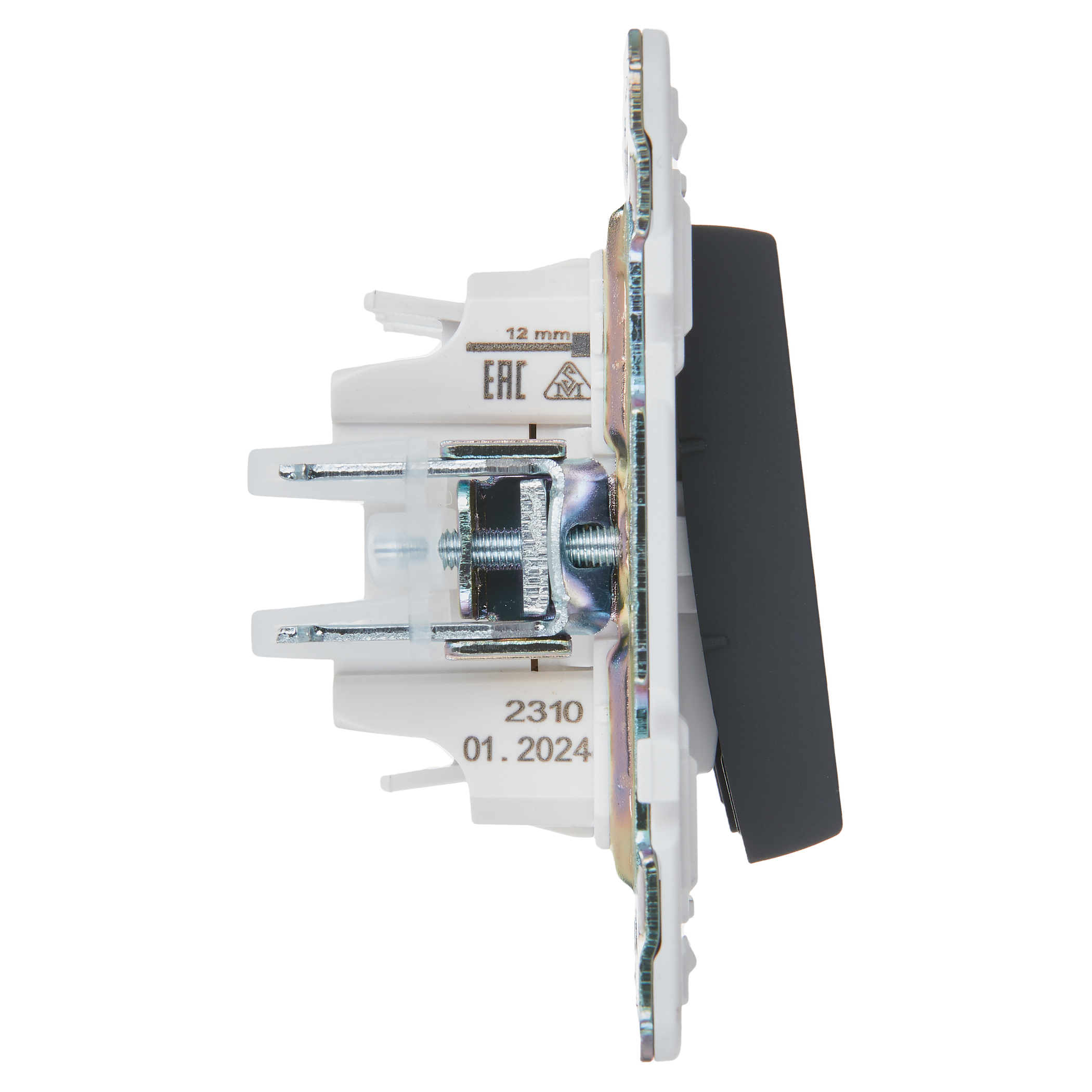            SKANDY Ажыратқыш 3 пернелі 10А SK-V11G графит IEK    