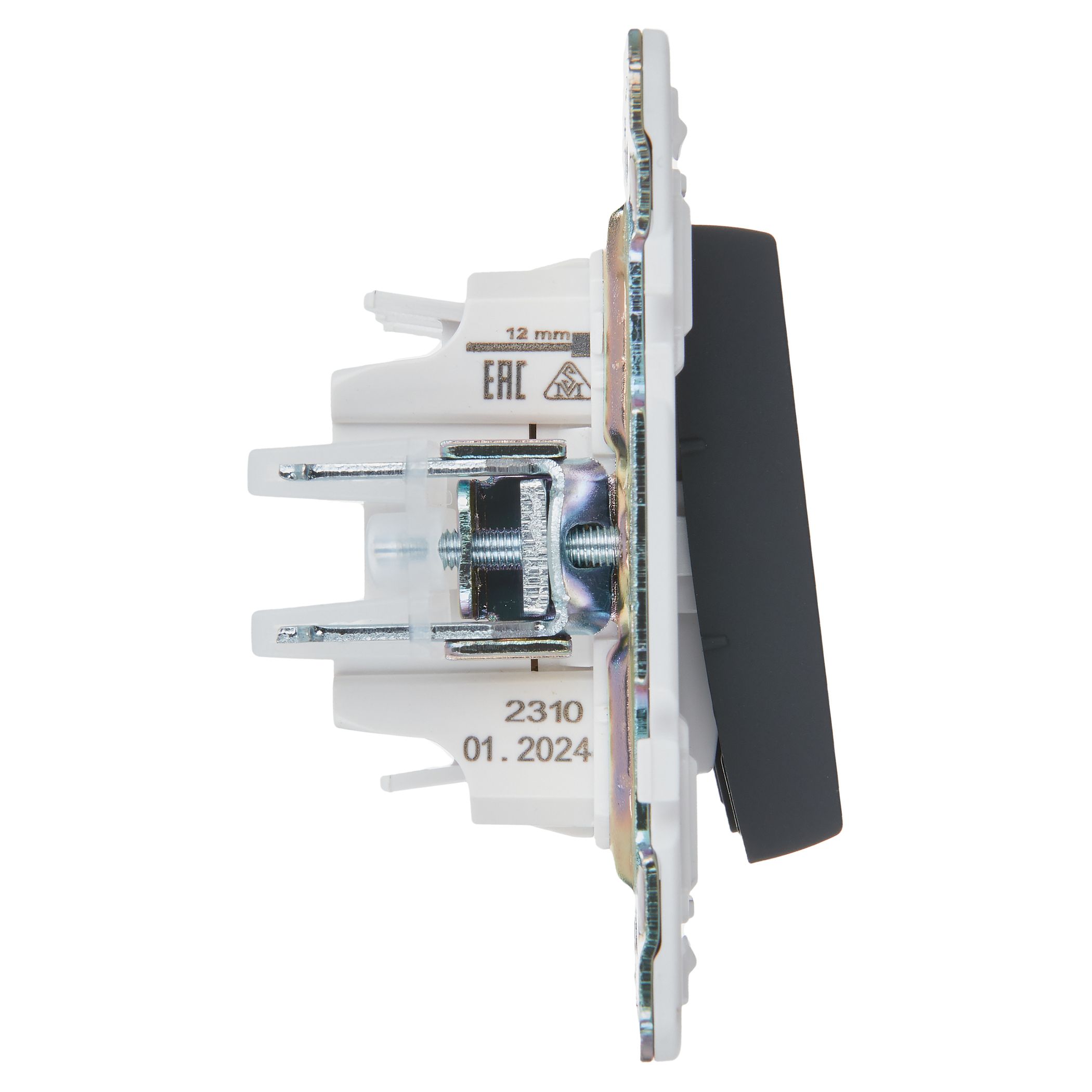             SKANDY Ажыратқыш 3 пернелі 10А SK-V11G графит IEK    