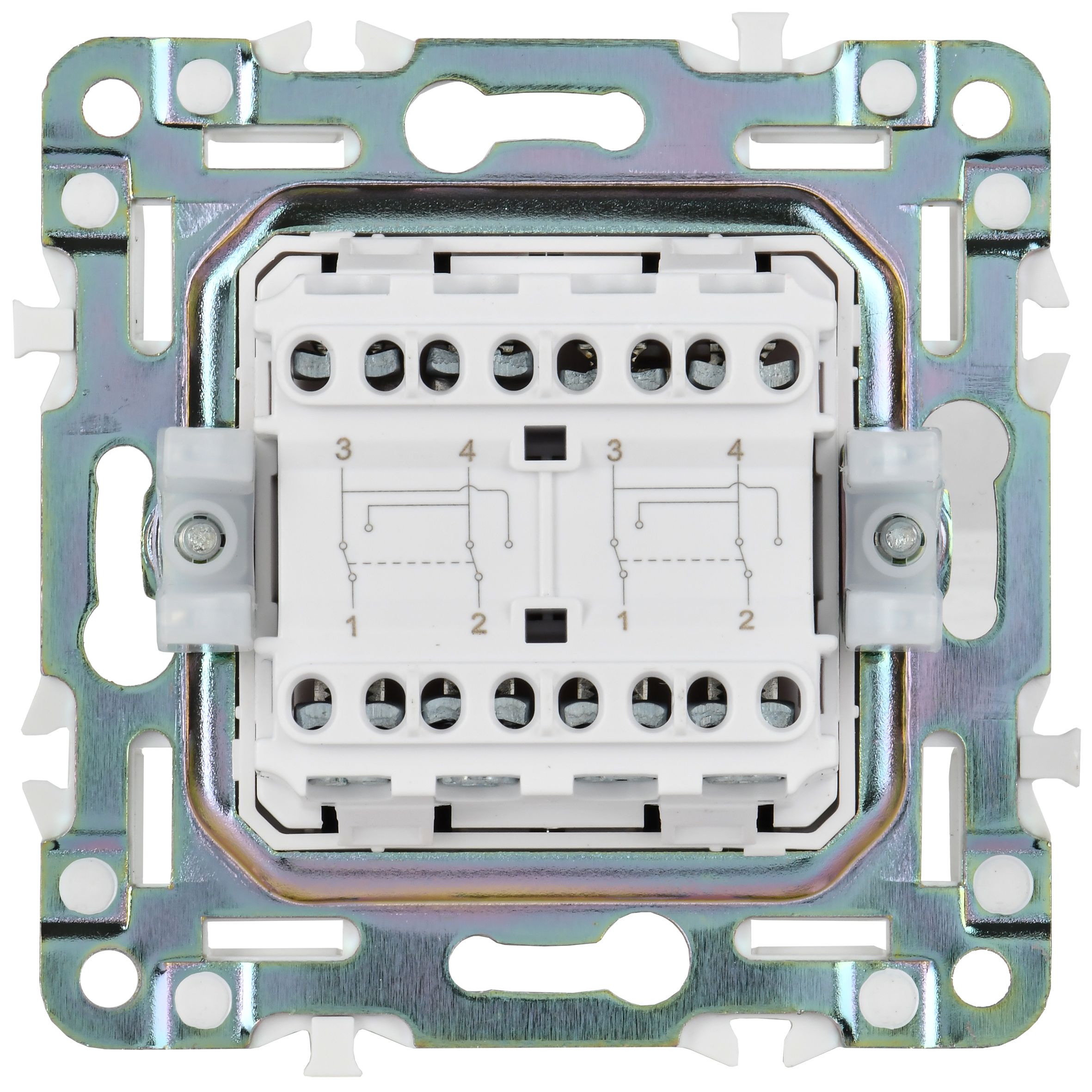             SKANDY Ажыратқыш, 2 пернелі, айқара 10А SK-V06Bl қара IEK    