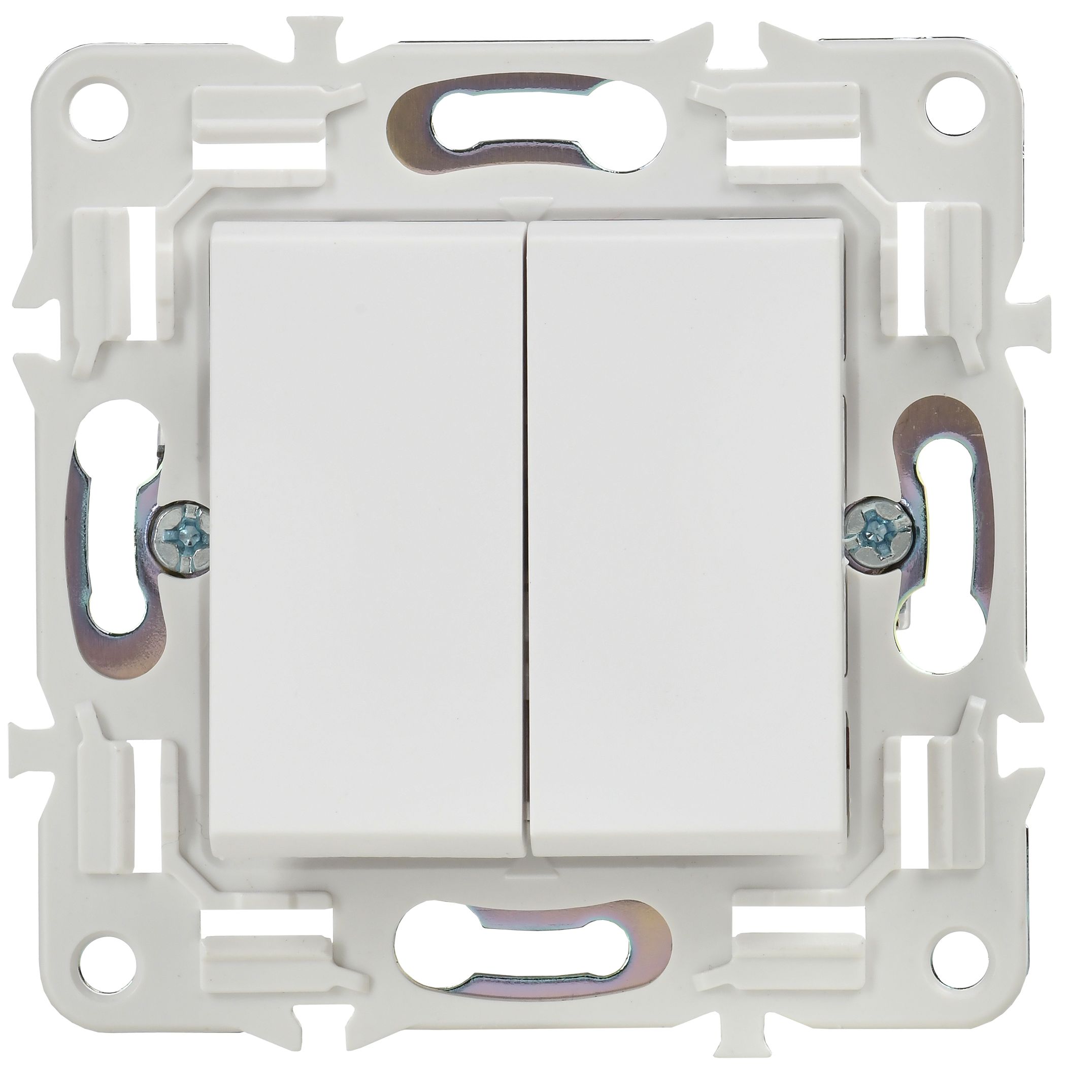             SKANDY Ажыратқыш, 2 пернелі, айқара 10А SK-V06W арктикалық ақ IEK    