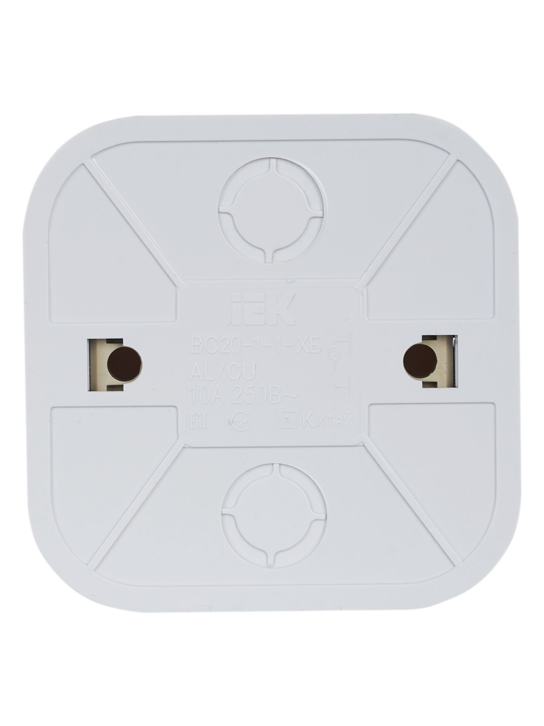             GLORY Ажыратқыш, 1-пернелі, индикациямен ашық орнатуға арналған ВС20-1-1-ХБ ақ ИЭК    