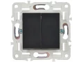             SKANDY Ажыратқыш 2 пернелі, өтпелі 10А SK-V05Bl қара IEK    