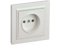             BRITE 1 ұялы жерлендірусіз перделері жоқ  розетка 10А жиынтықта РСР10-1-0-БрЖ інжу ИЭК    
