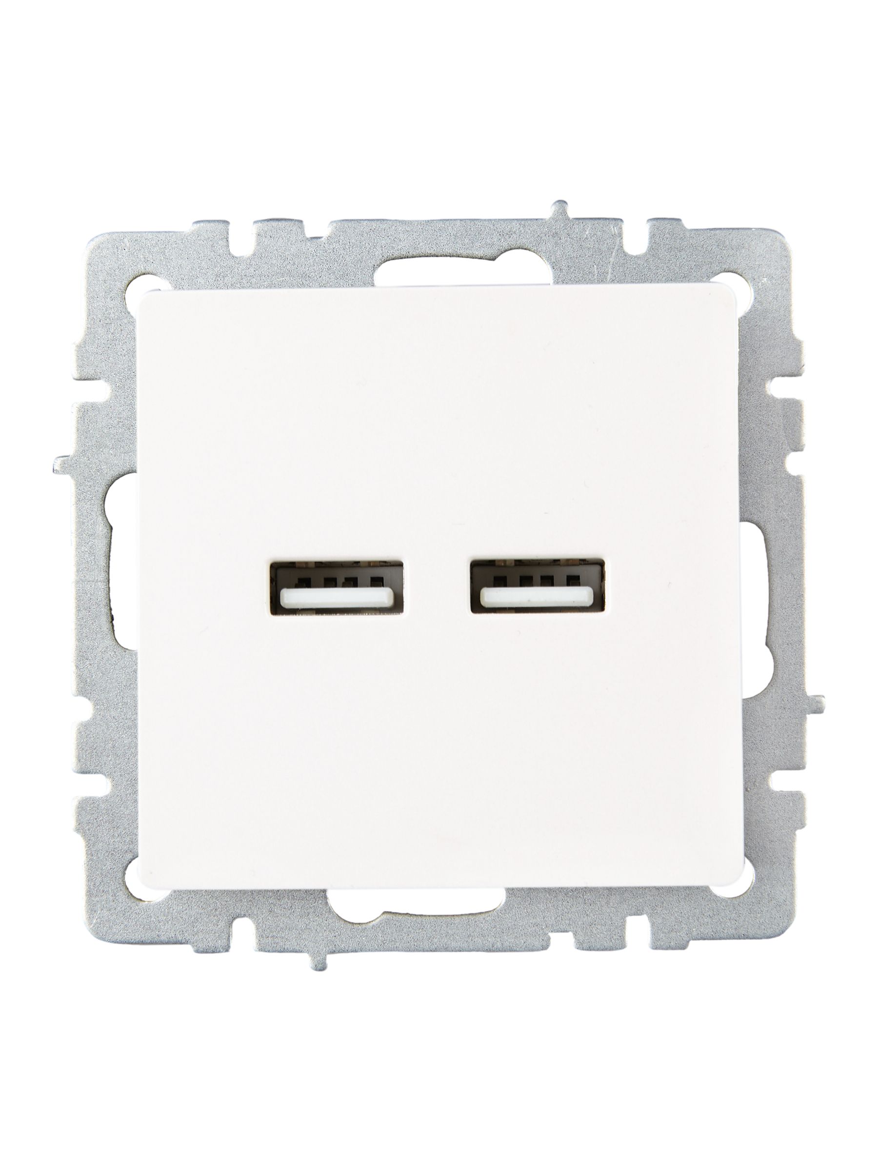             BRITE USB A+A розеткасы 5В 3,1А РЮ10-1-БрЖ інжу IEK    
