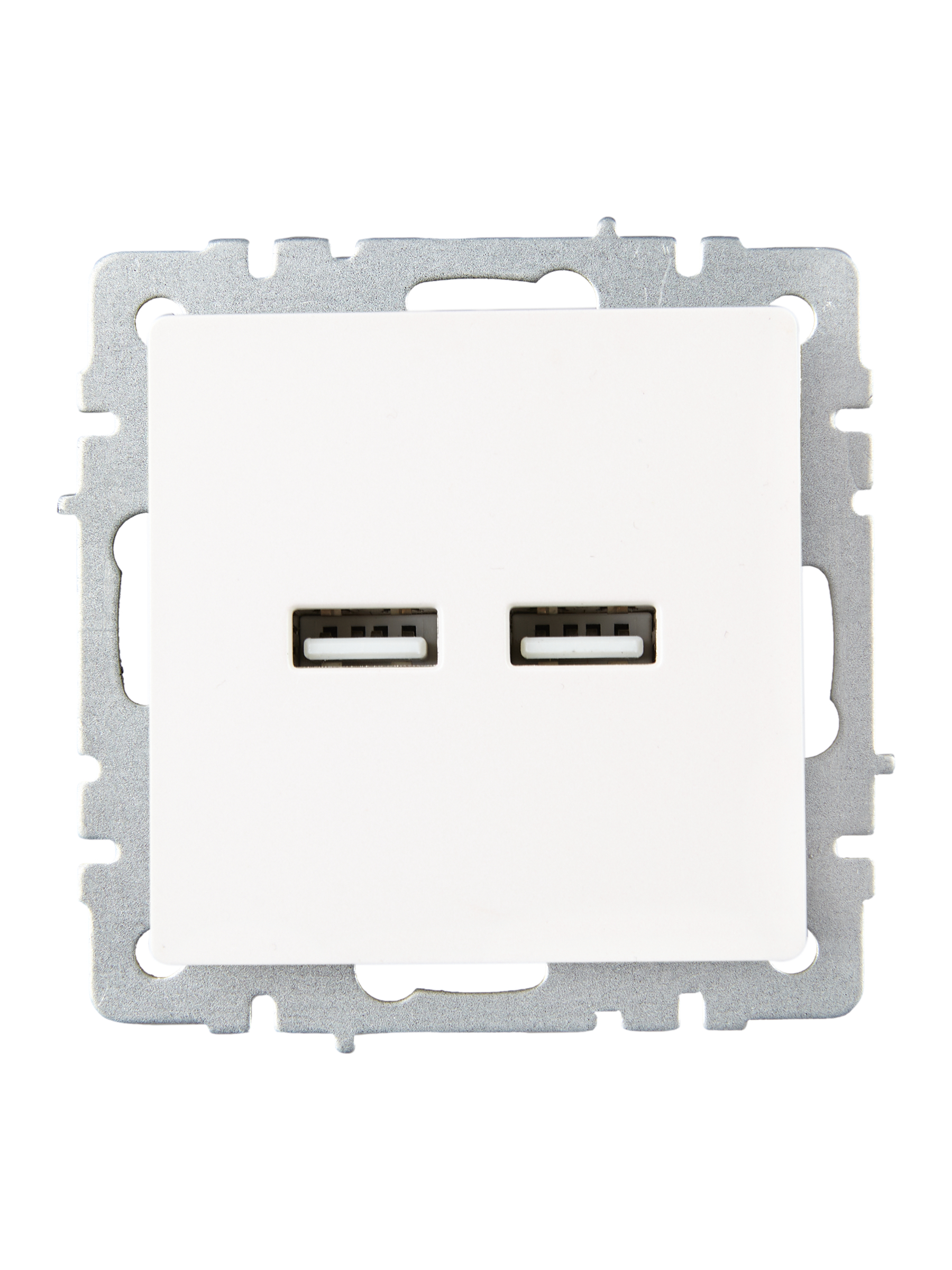             BRITE USB A+A розеткасы 5В 3,1А РЮ10-1-БрЖ інжу IEK    
